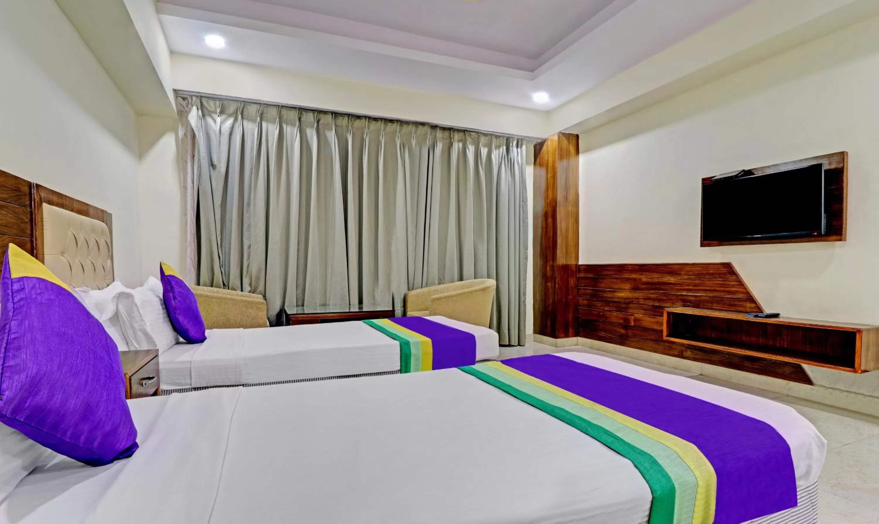 Bed in Treebo Premium Pearl Avenue Banquets And Lawn