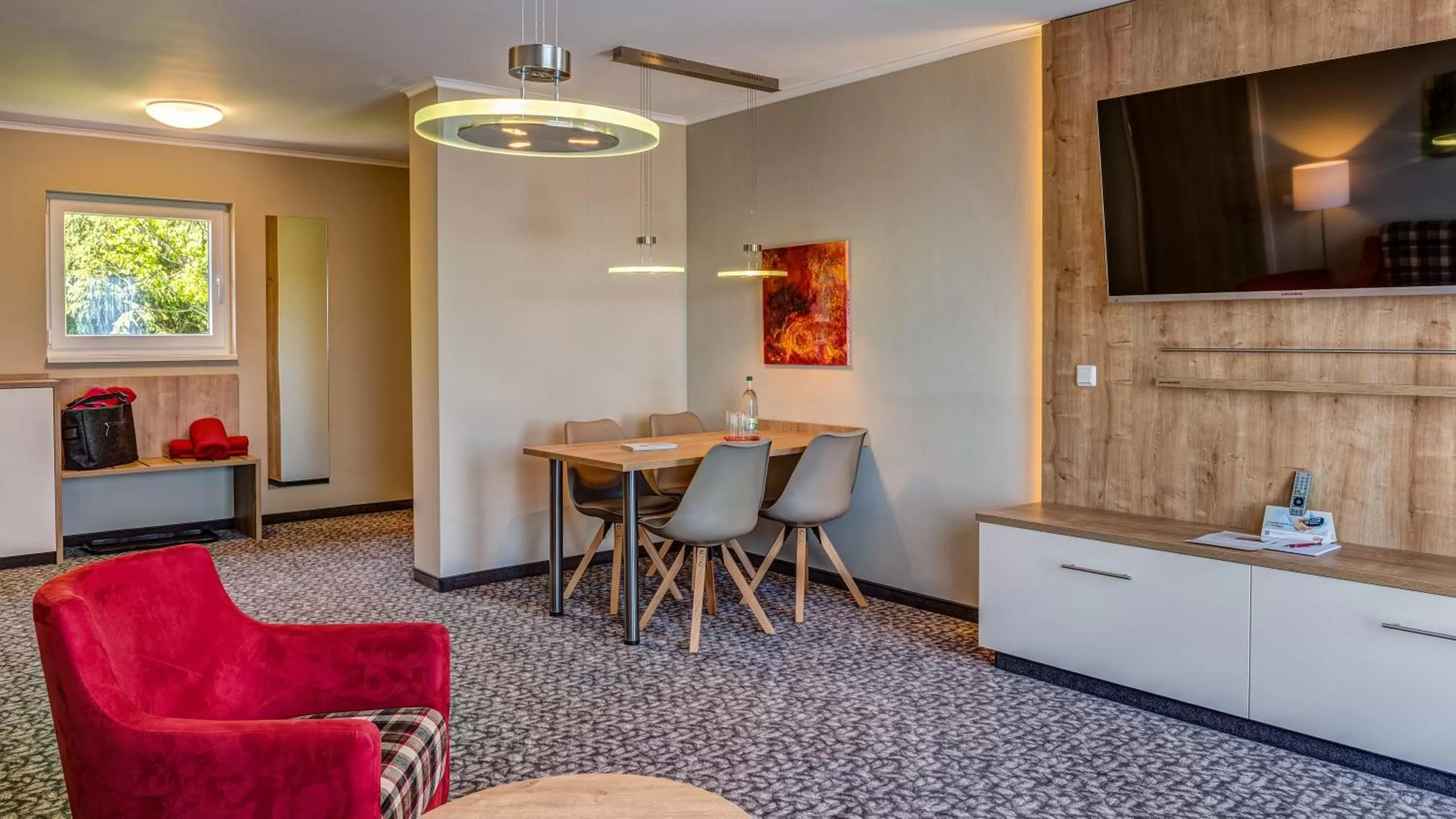 TV and multimedia, Seating Area in Hotel & Pension Traumblick