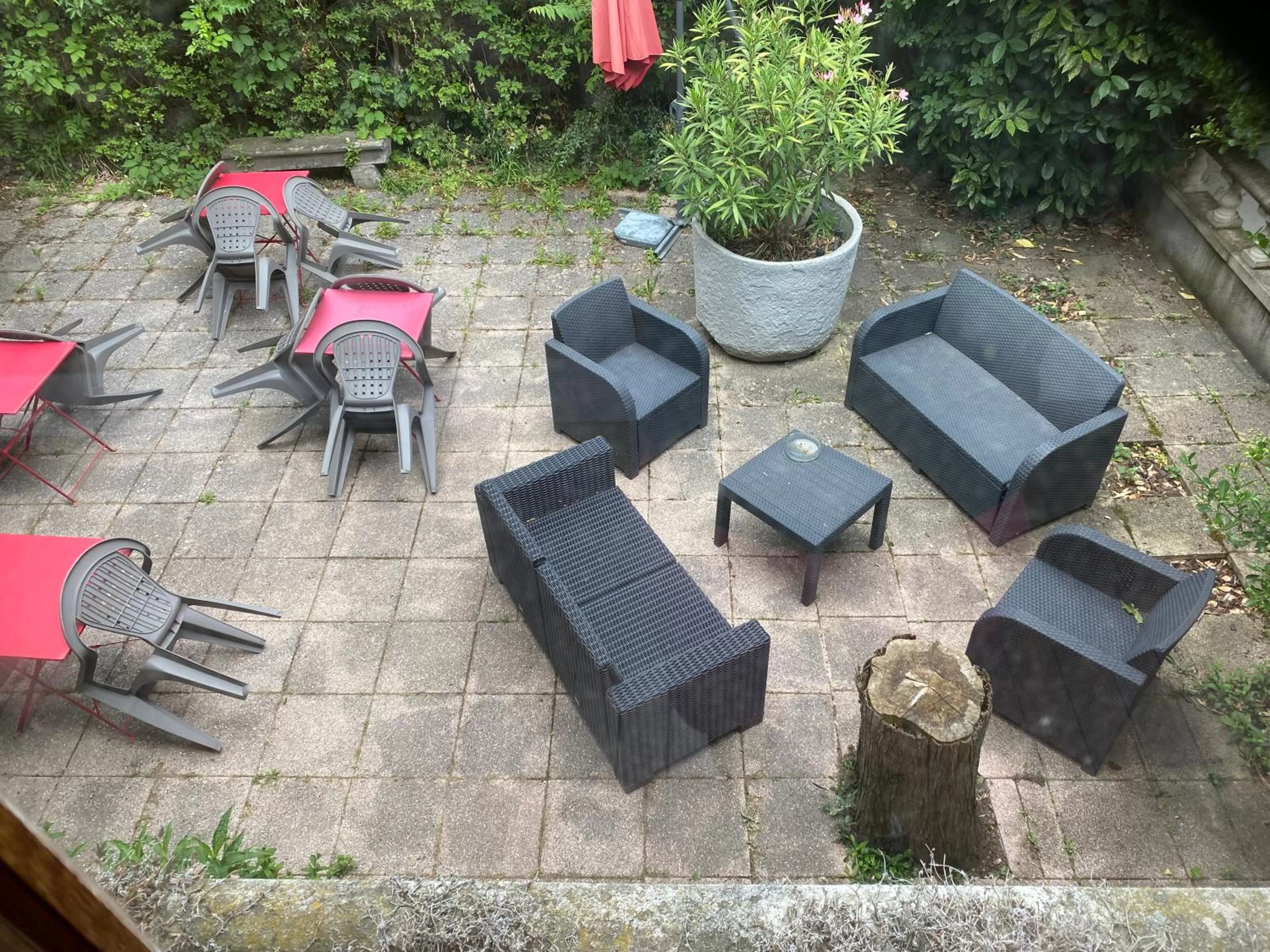 Garden view in Hôtel de Paris