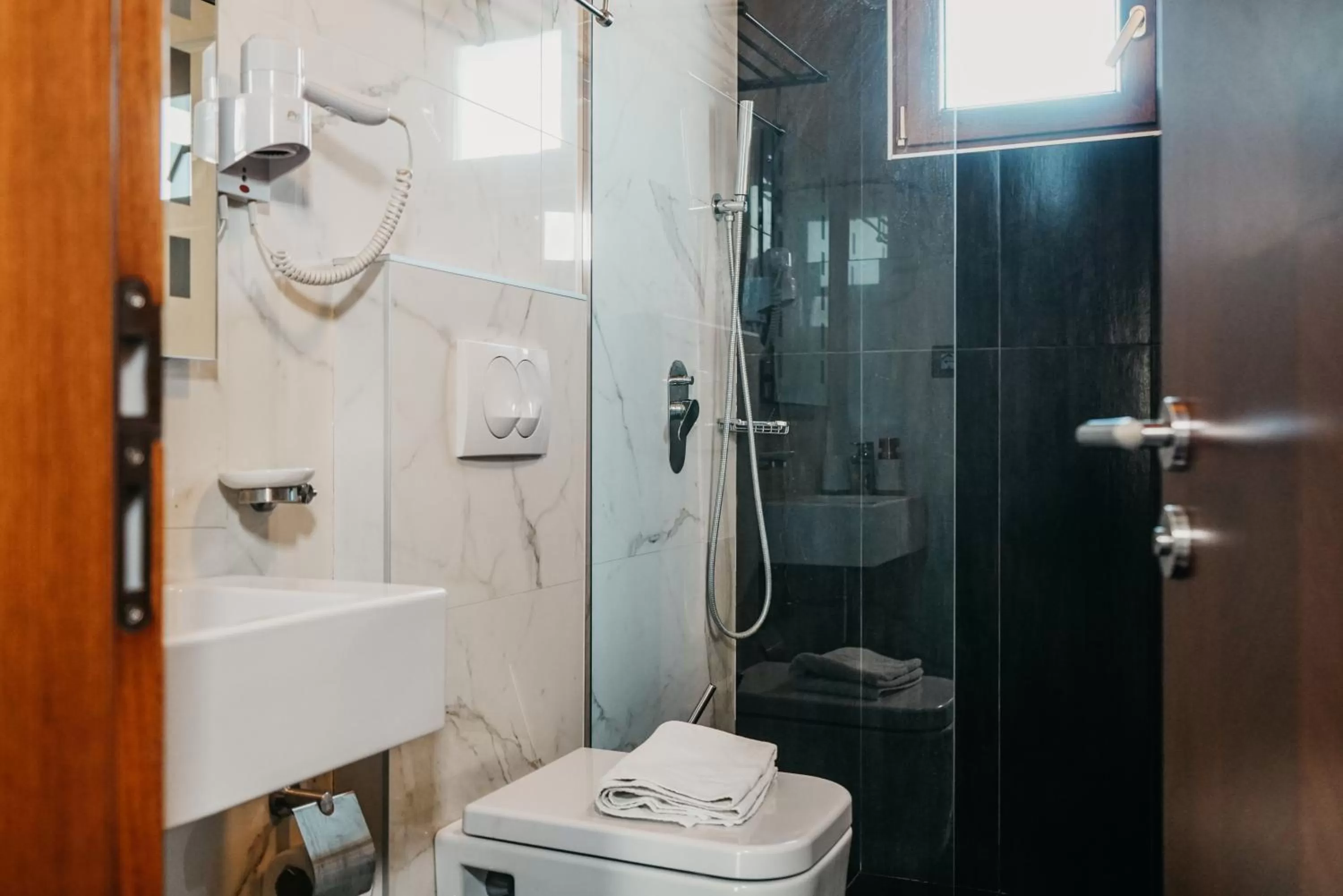 Shower, Bathroom in Center Hotel