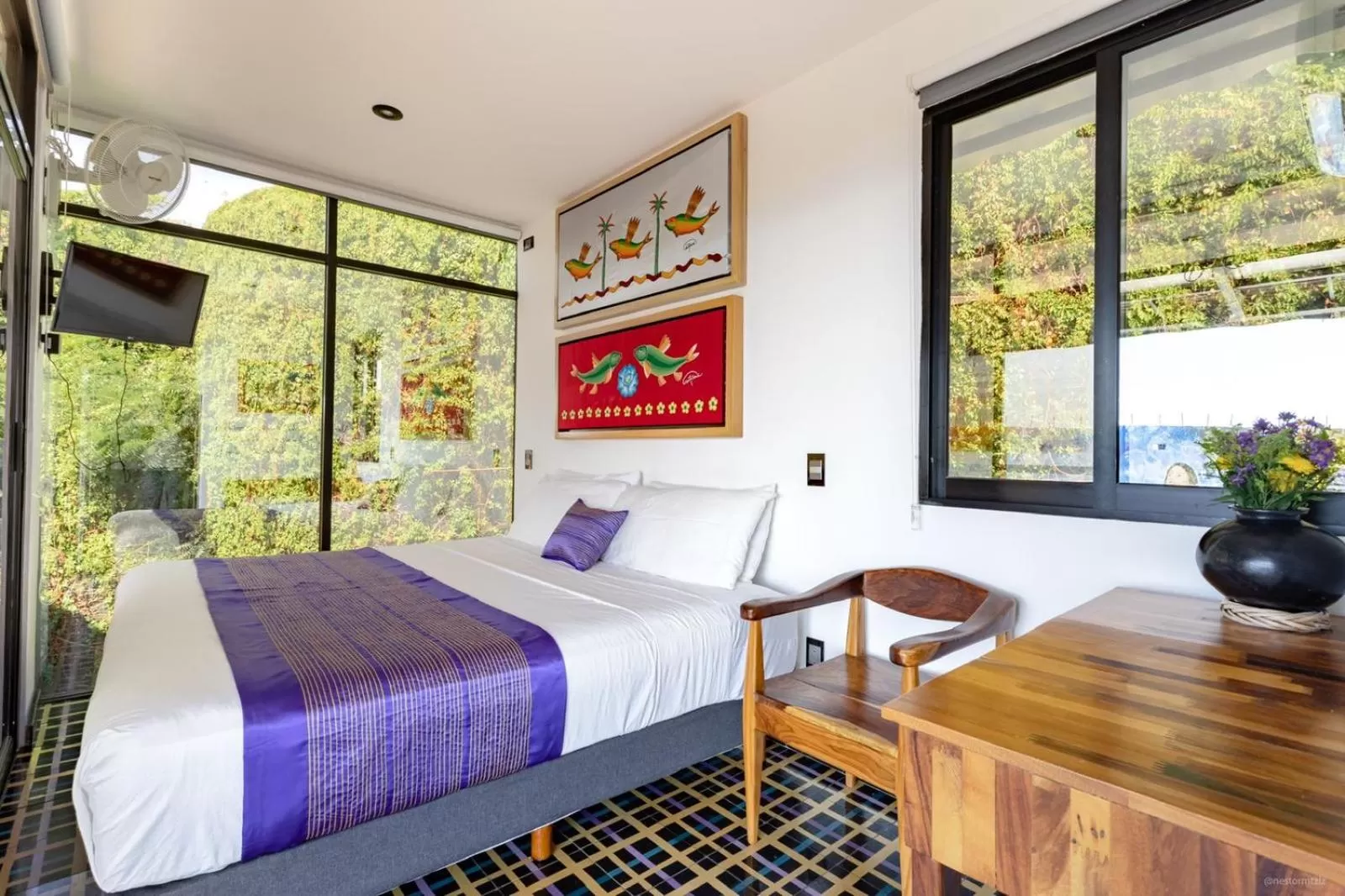 Bed in Cabane Container Hotel - ADULTS ONLY