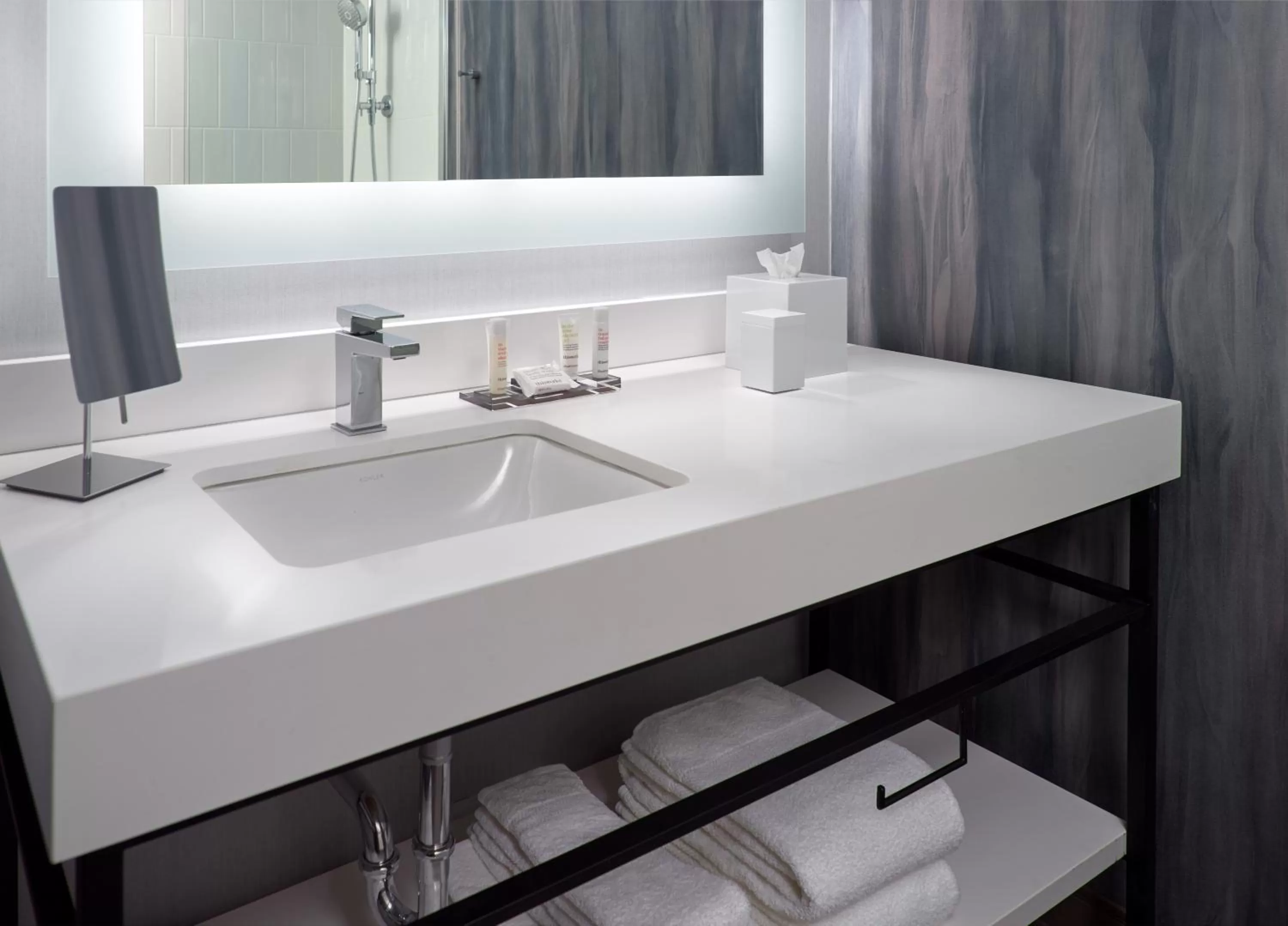 Bathroom in Marriott Knoxville Downtown