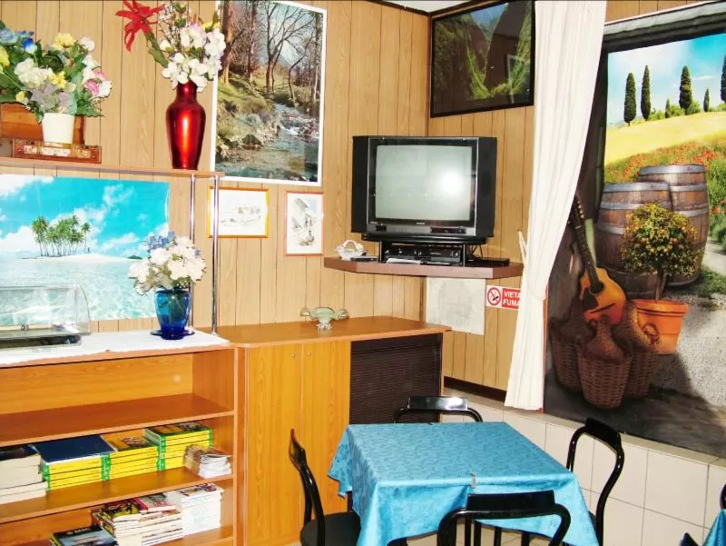 Communal lounge/ TV room in Hotel Tuscolano