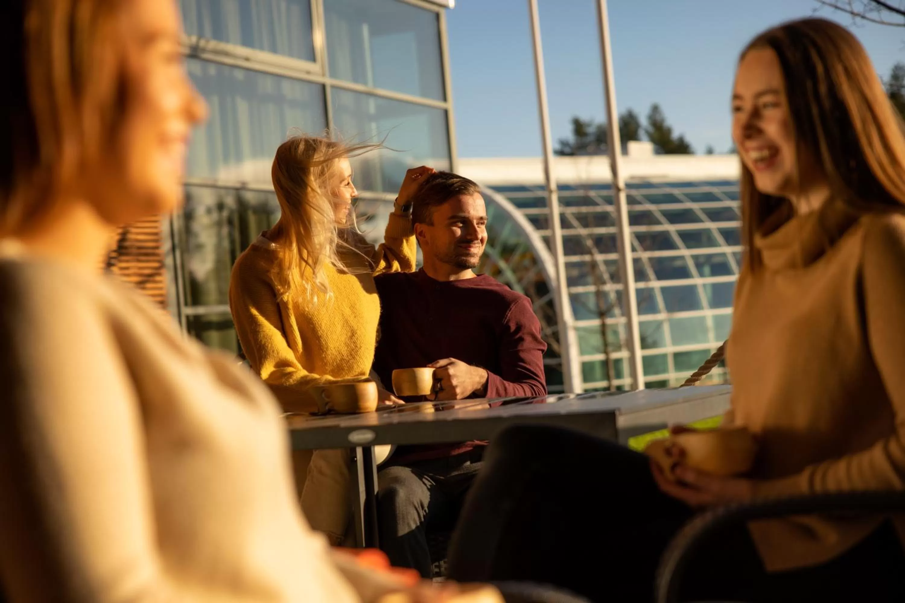 Patio in Santa's Resort & Spa Hotel Sani