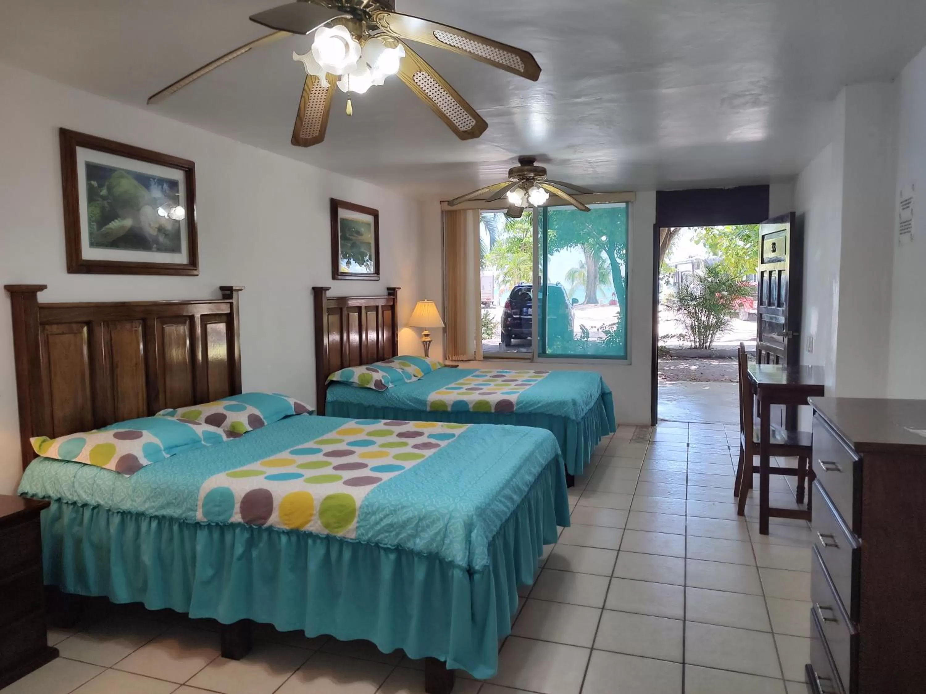 Bed in Freedom Shores "La Gringa" Hotel - Universally Designed