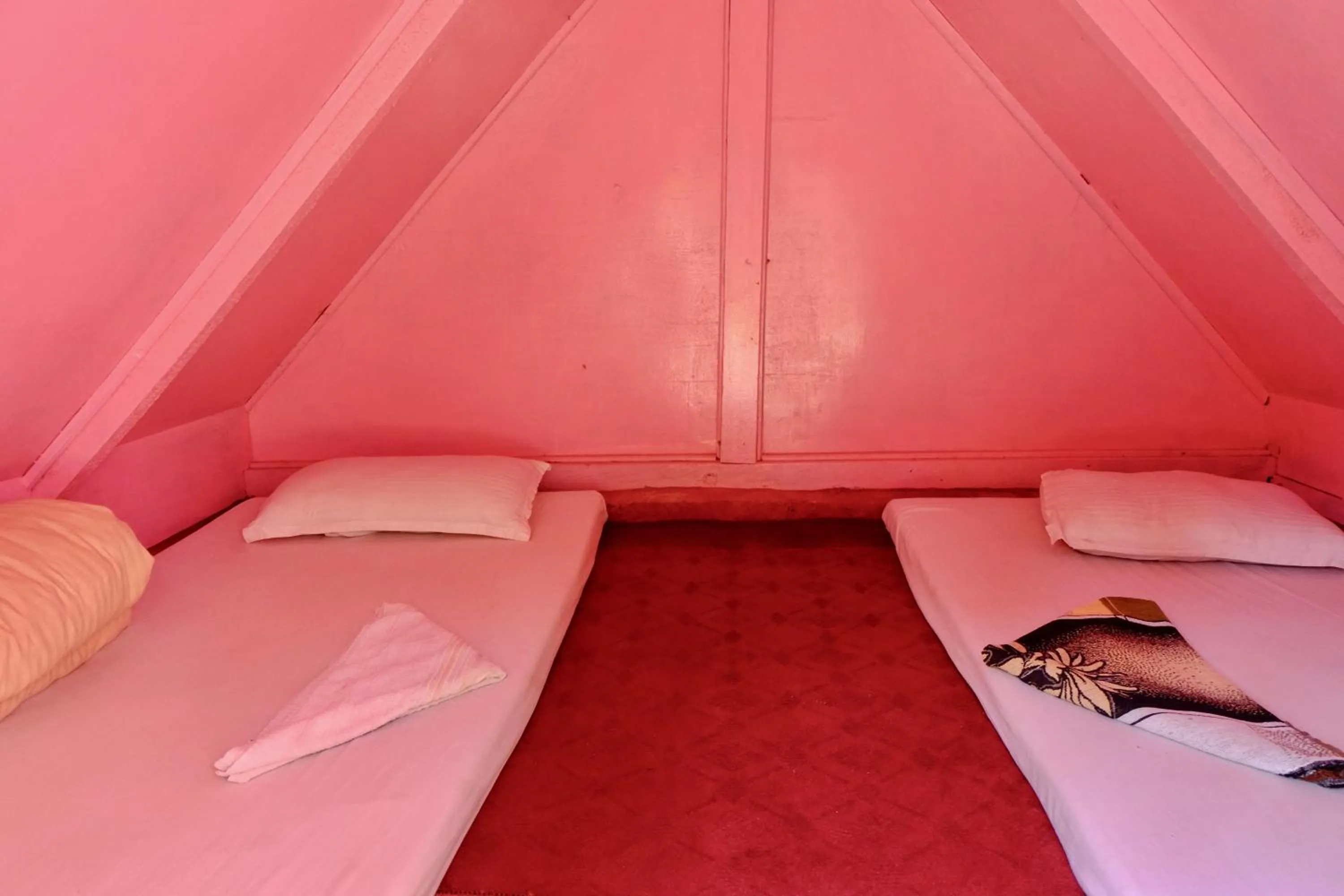 Bed in Hotel At The End Of The Universe