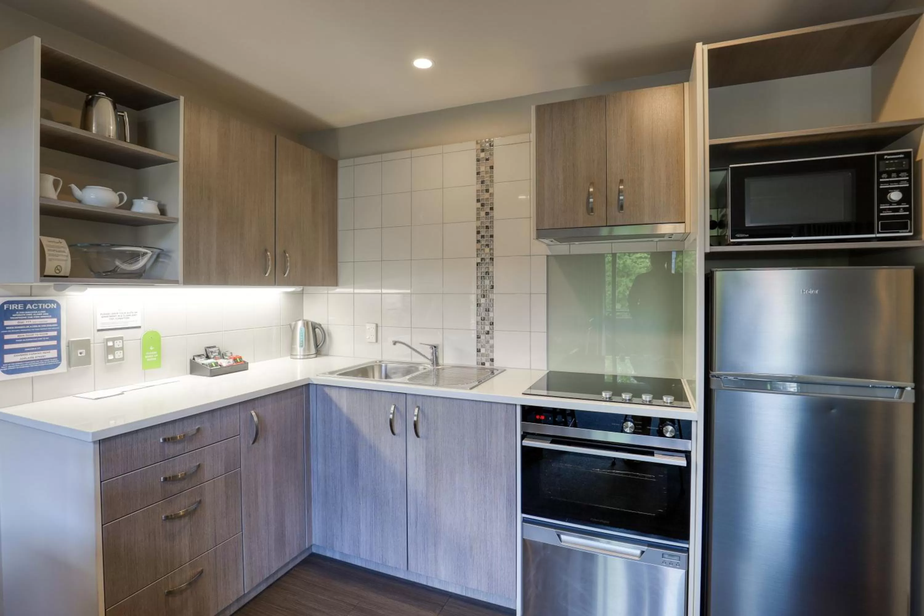Kitchen or kitchenette in Garden Court Suites & Apartments