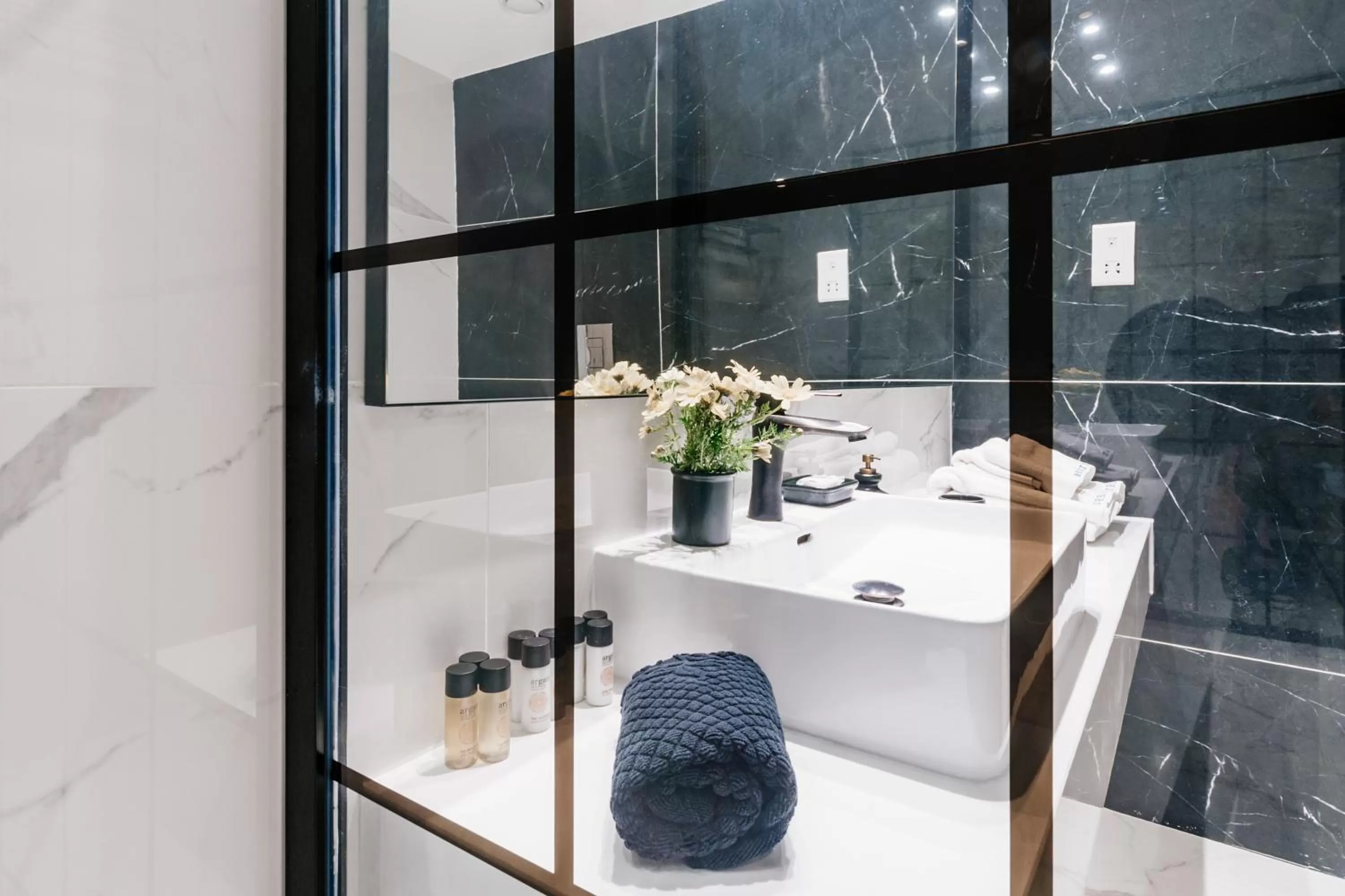 Bathroom in At Herbal Boutique Hotel & Spa