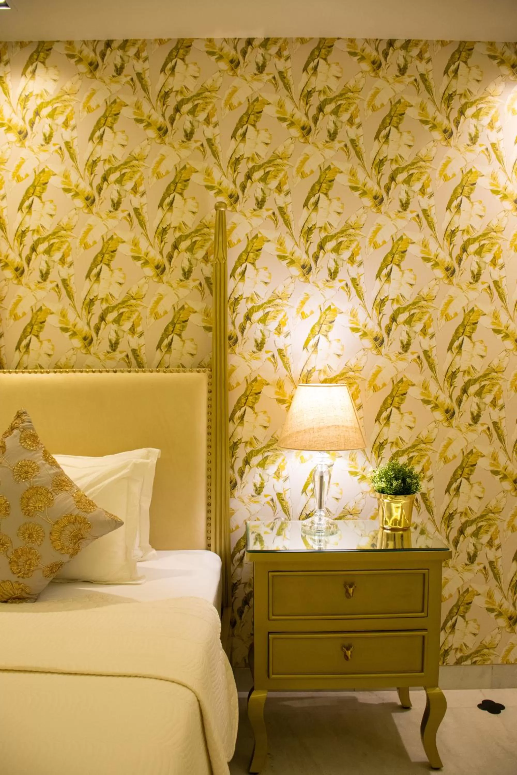 Bed in Dileep Kothi - A Royal Boutique Luxury Suites in Jaipur