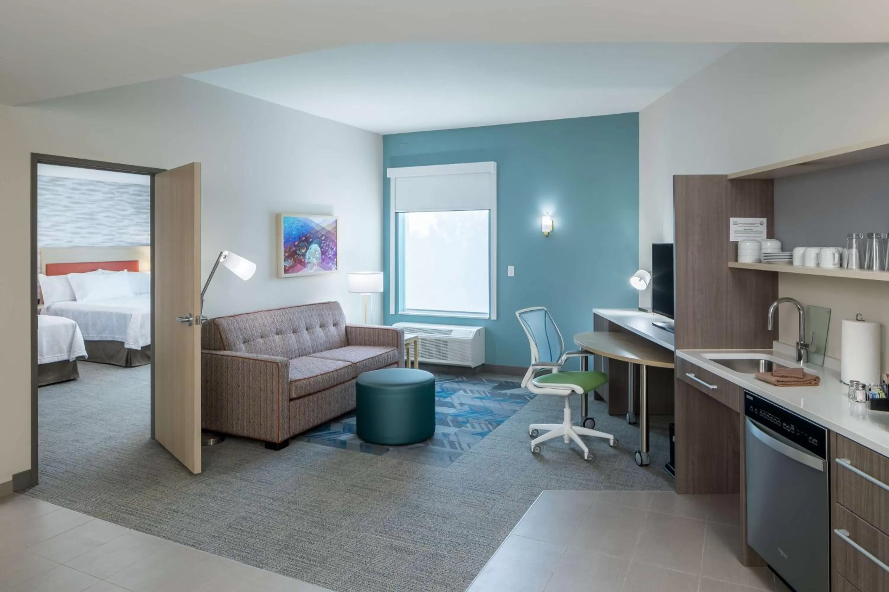 Bedroom in Home2 Suites By Hilton Cape Canaveral Cruise Port