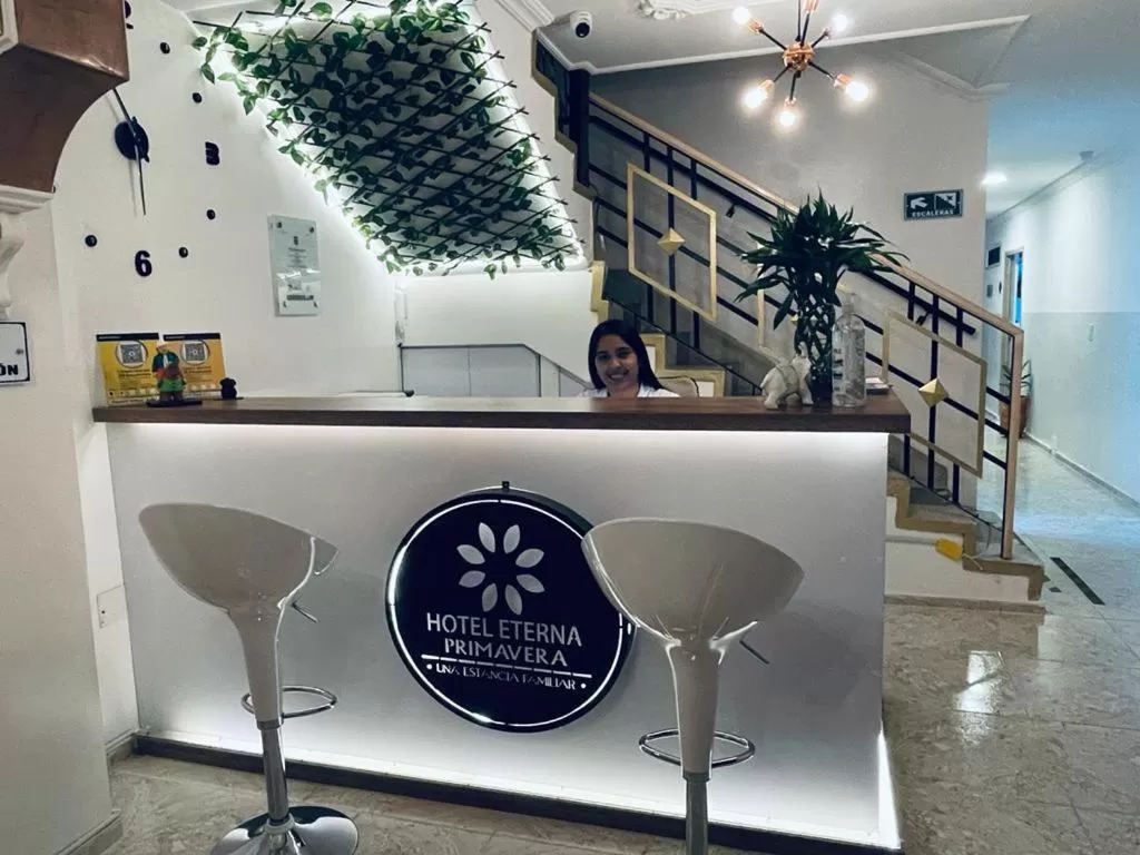 Lobby or reception in Hotel Eterna Primavera