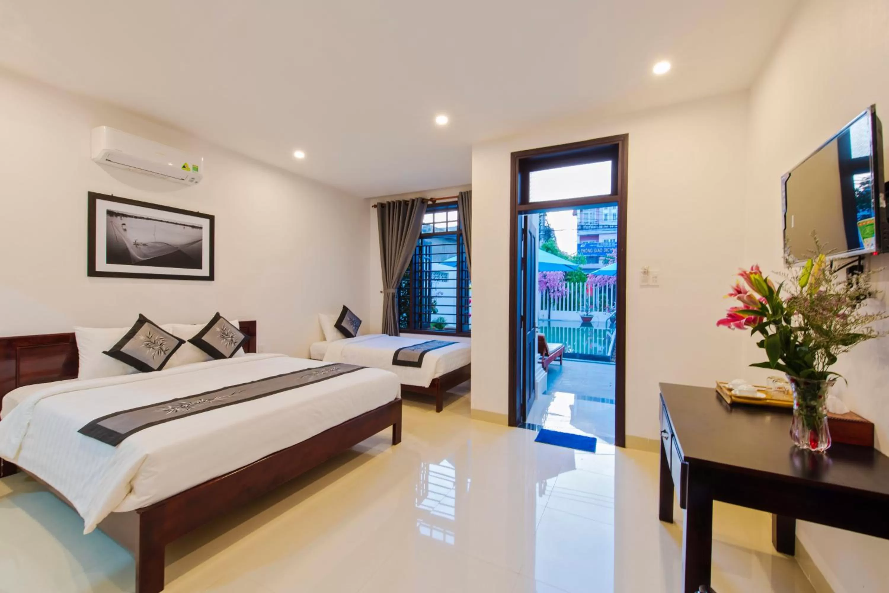 Bed in Ancient Terracotta Villa