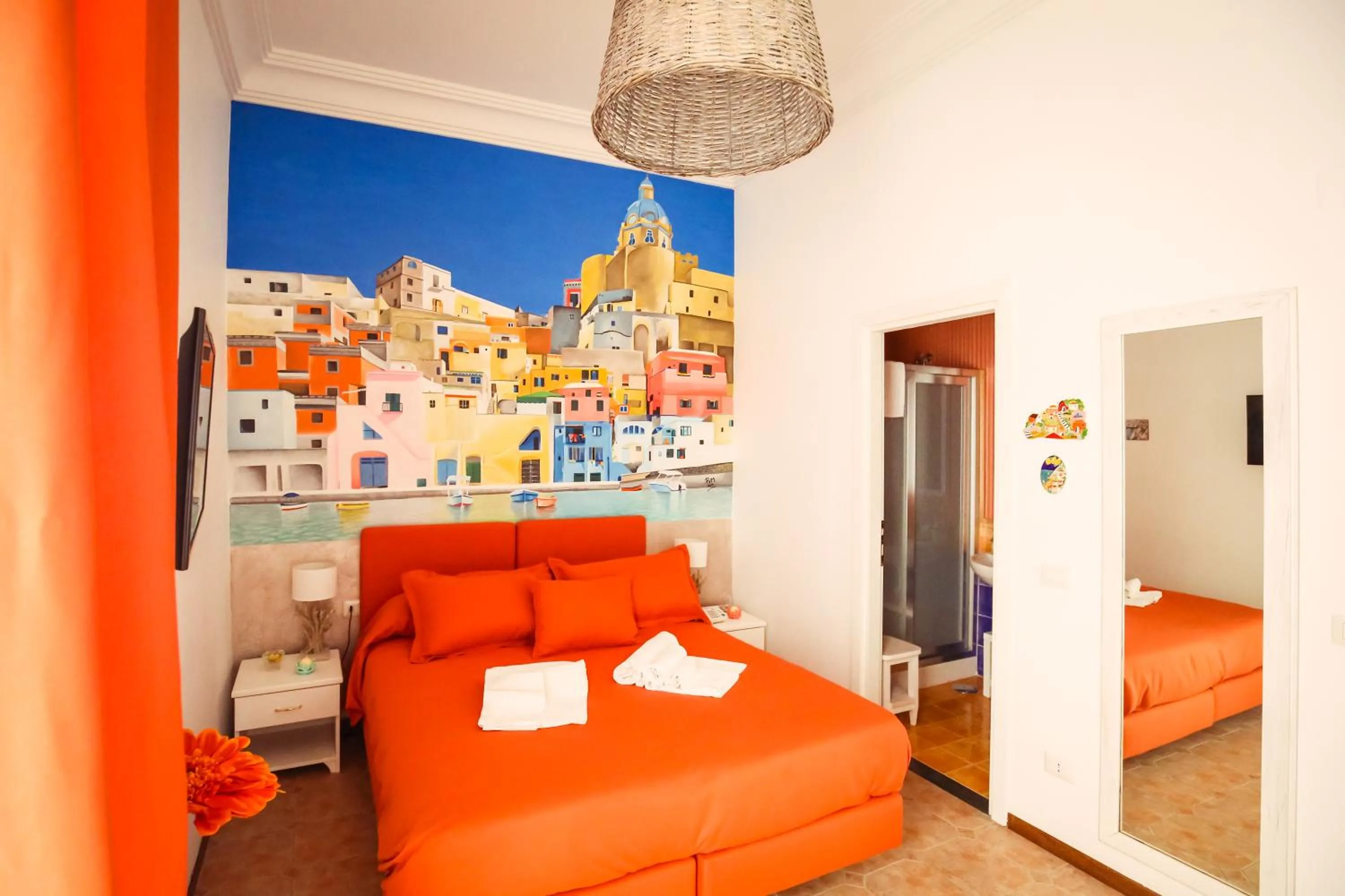 Bed in NapoliMia Boutique Hotel