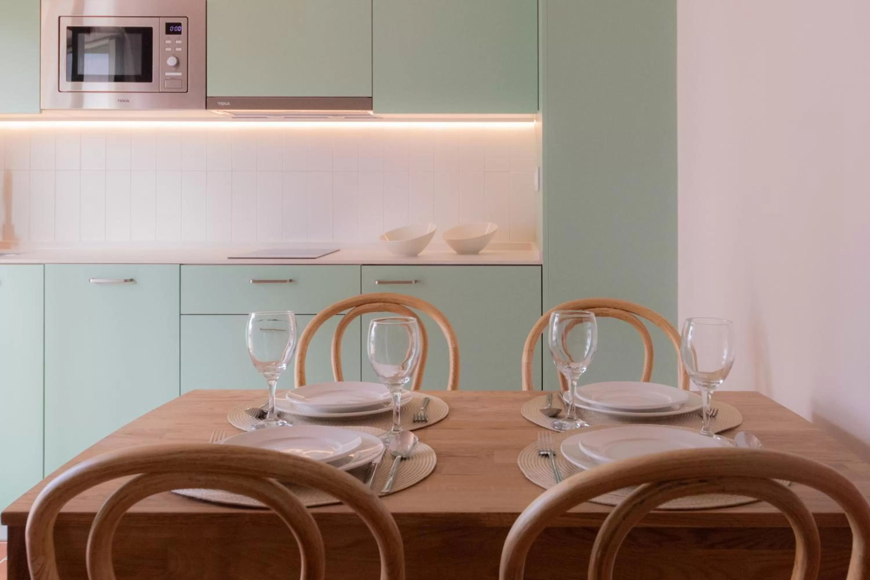 Kitchen or kitchenette in Terra Aurea Aparthotel