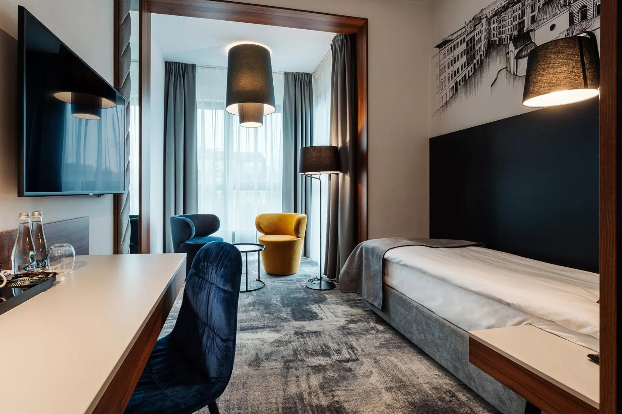 Bed in Focus Hotel Premium Kraków