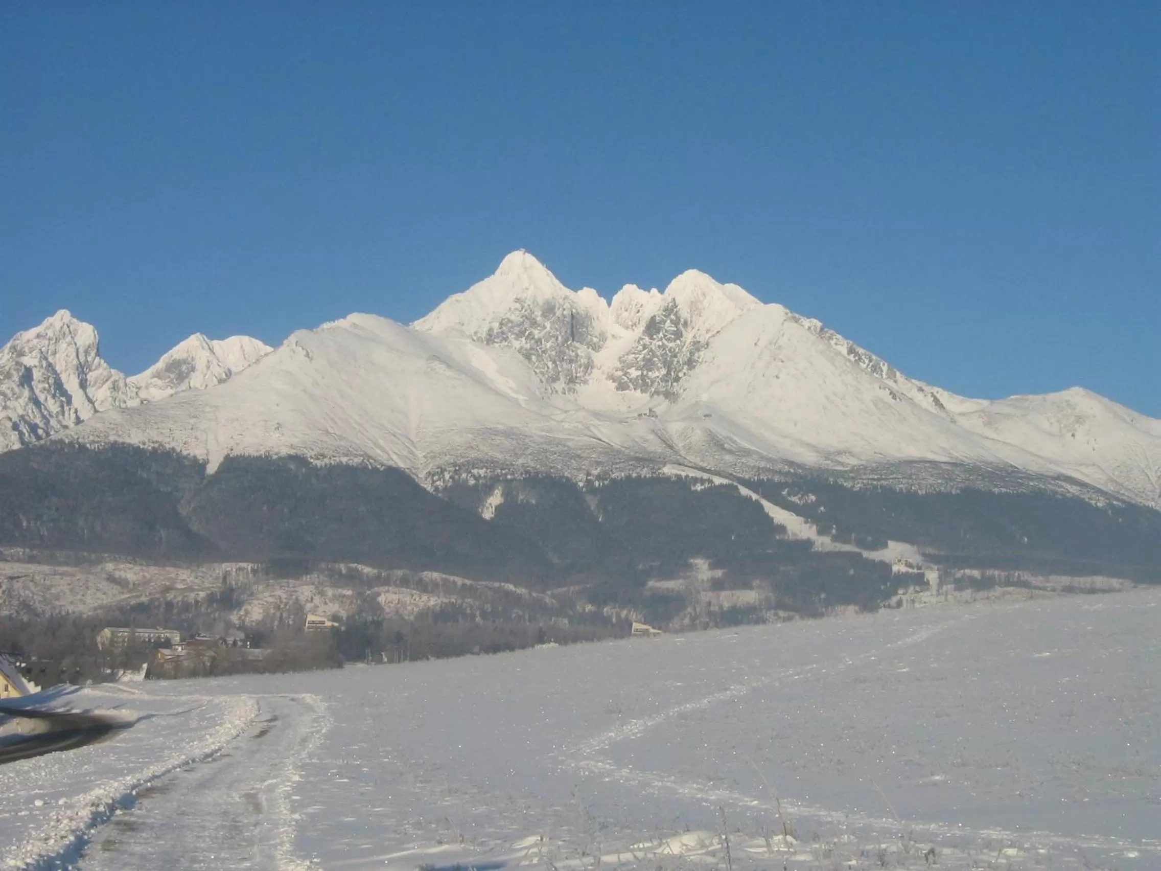 Mountain view, Winter in Penzión Skitour
