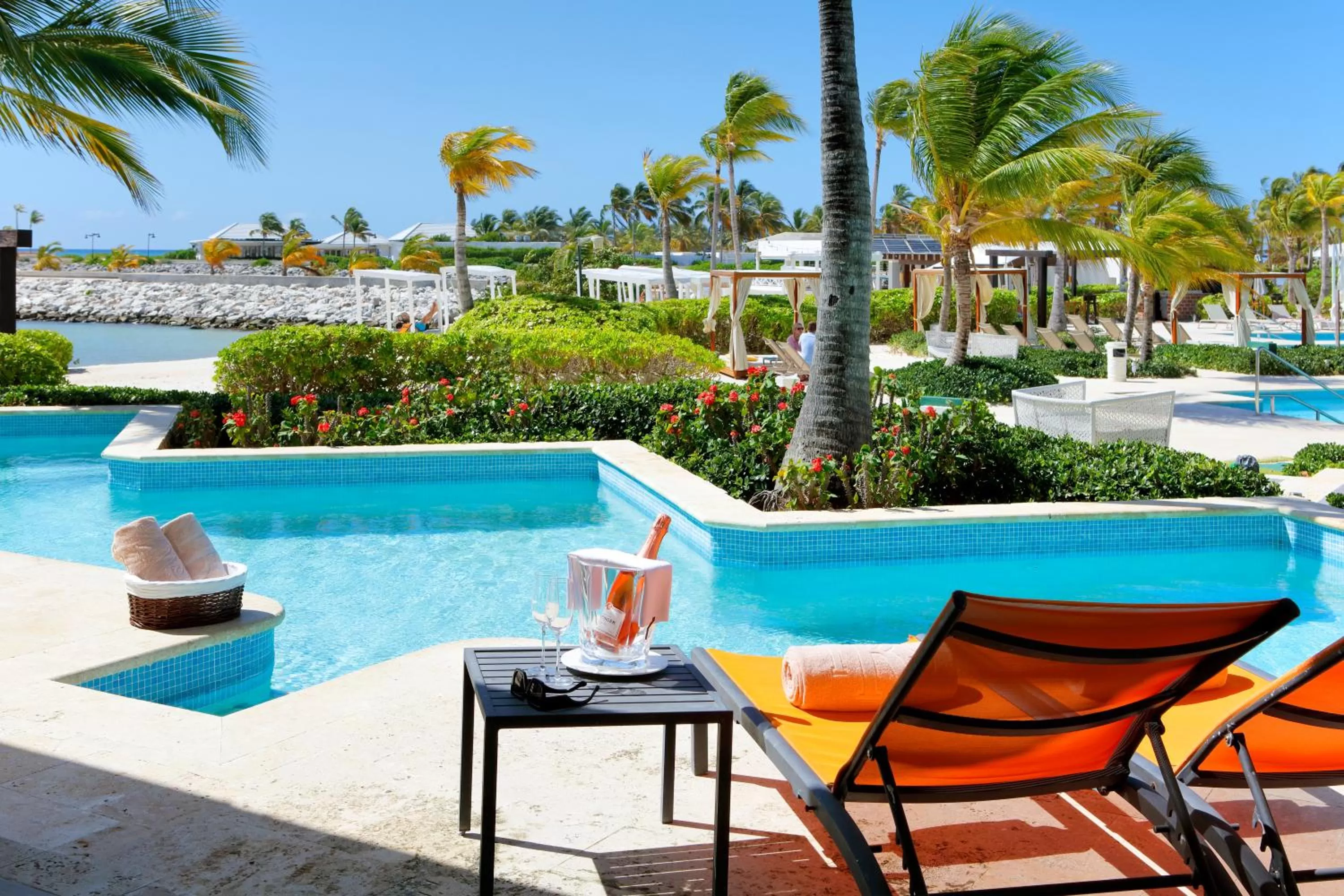 Pool view in TRS Cap Cana Waterfront & Marina Hotel - Adults Only - All Inclusive