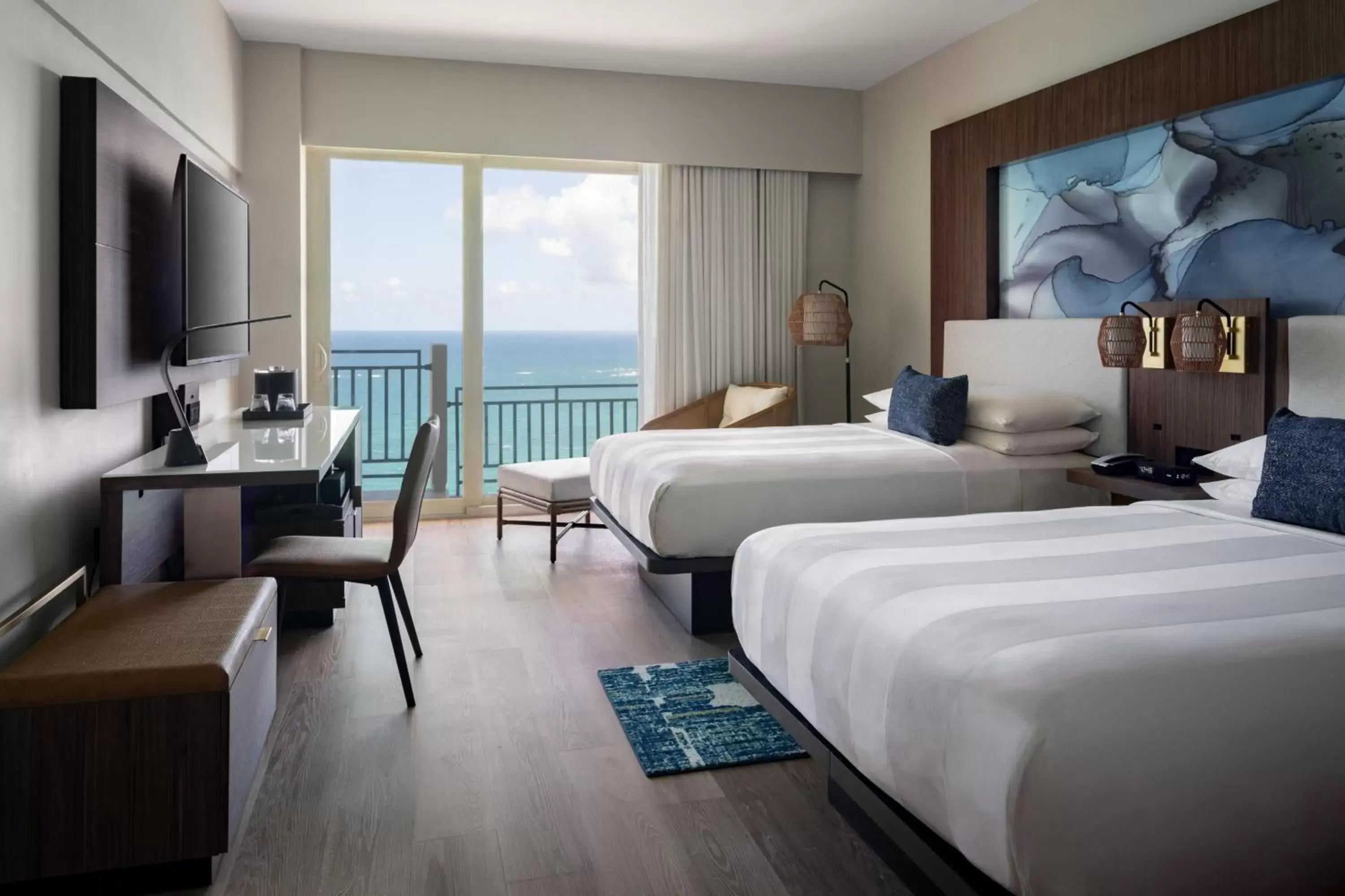 Ocean Front Room with Two Double Beds, Balcony, Tower in San Juan Marriott Resort and Stellaris Casino Ocean Front Room with Two Double Beds, Balcony, Tower in San Juan Marriott Resort and Stellaris Casino