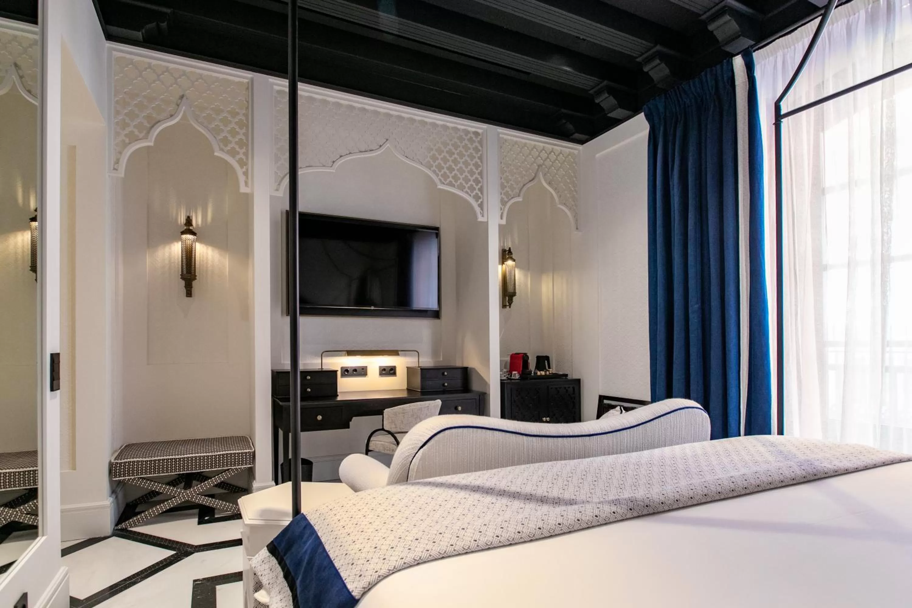 Bed in Hotel Casa Palacio Don Ramón