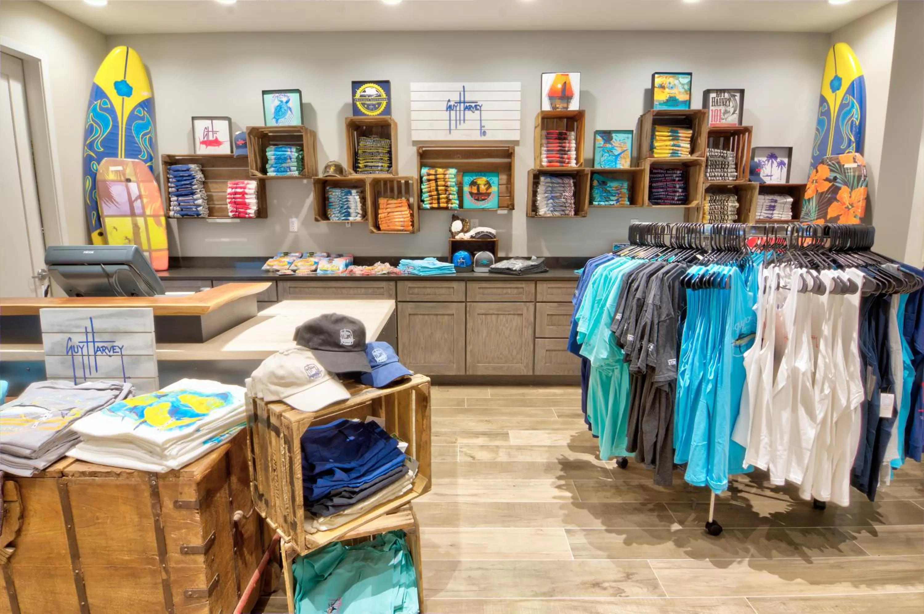 On-site shops in Guy Harvey Resort on Saint Augustine Beach