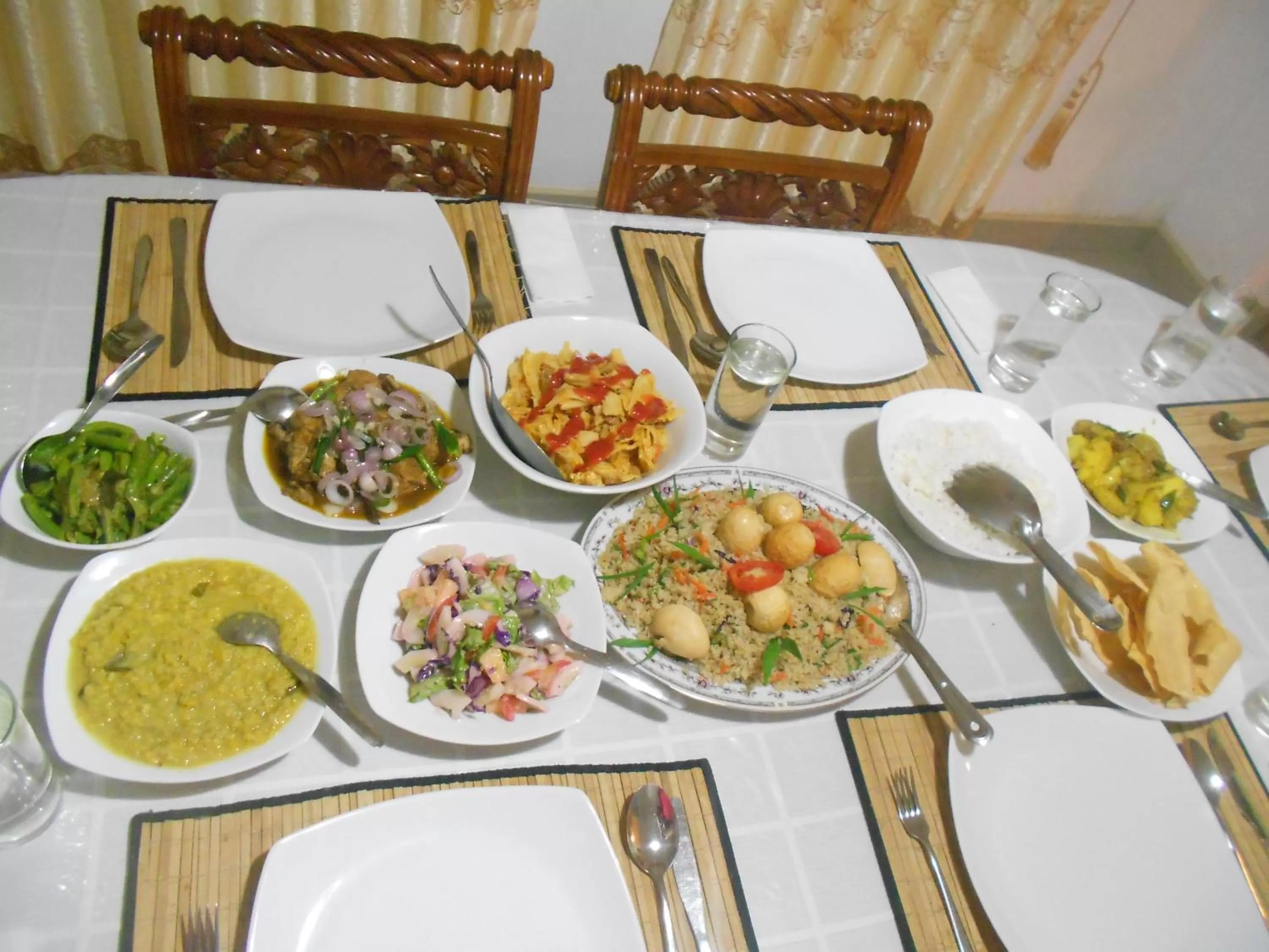 Food close-up, Lunch and Dinner in Resort Beam