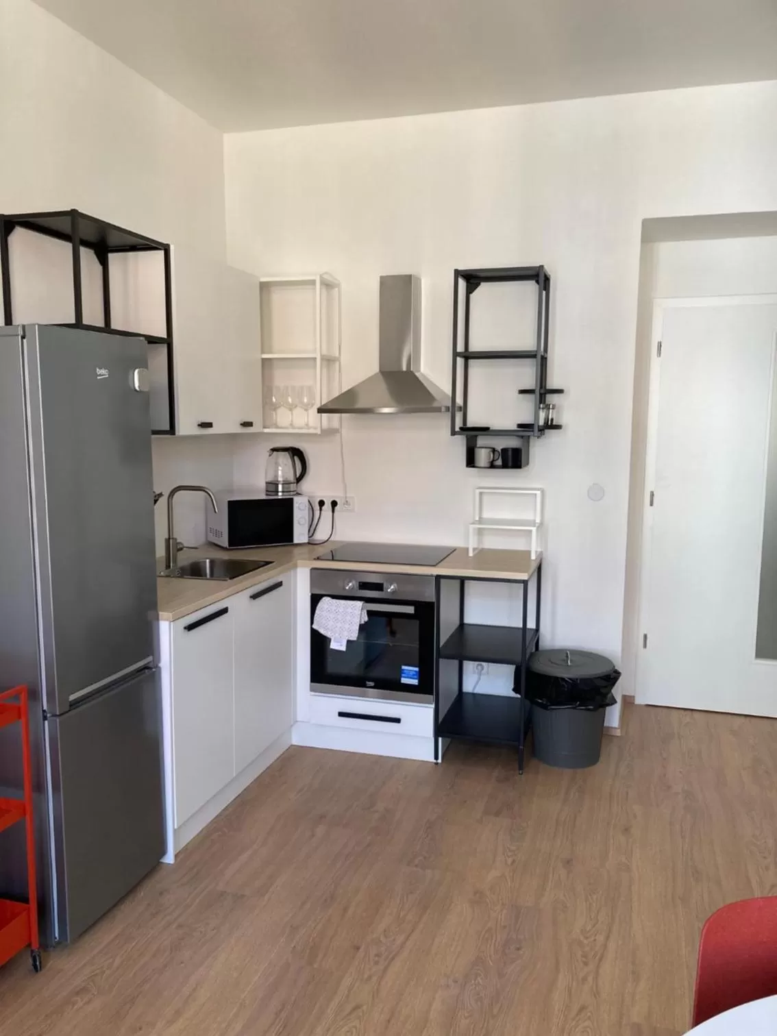 Kitchen or kitchenette in Žižkov tower suites