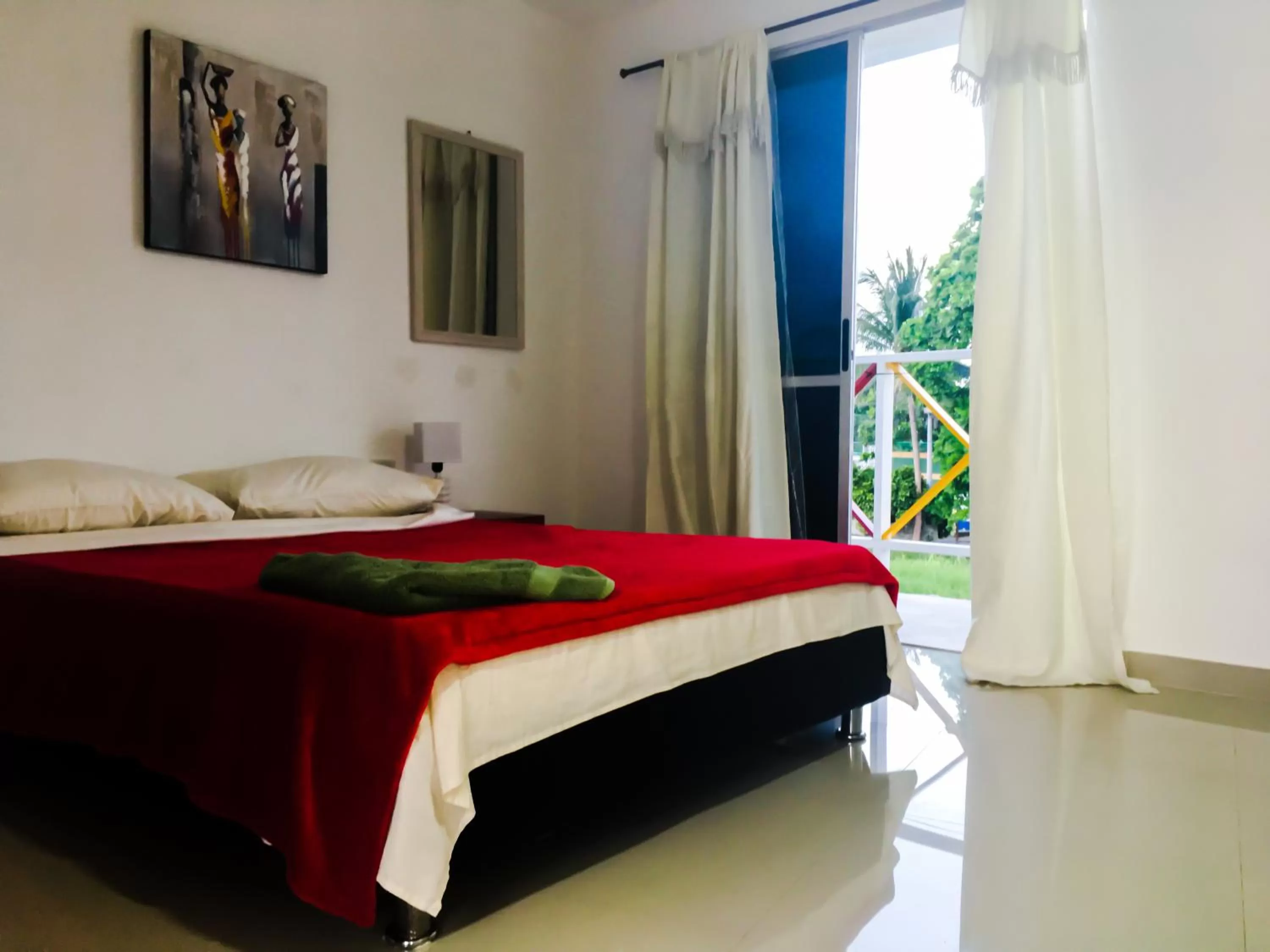 Bed in Posada Miss Joyce House