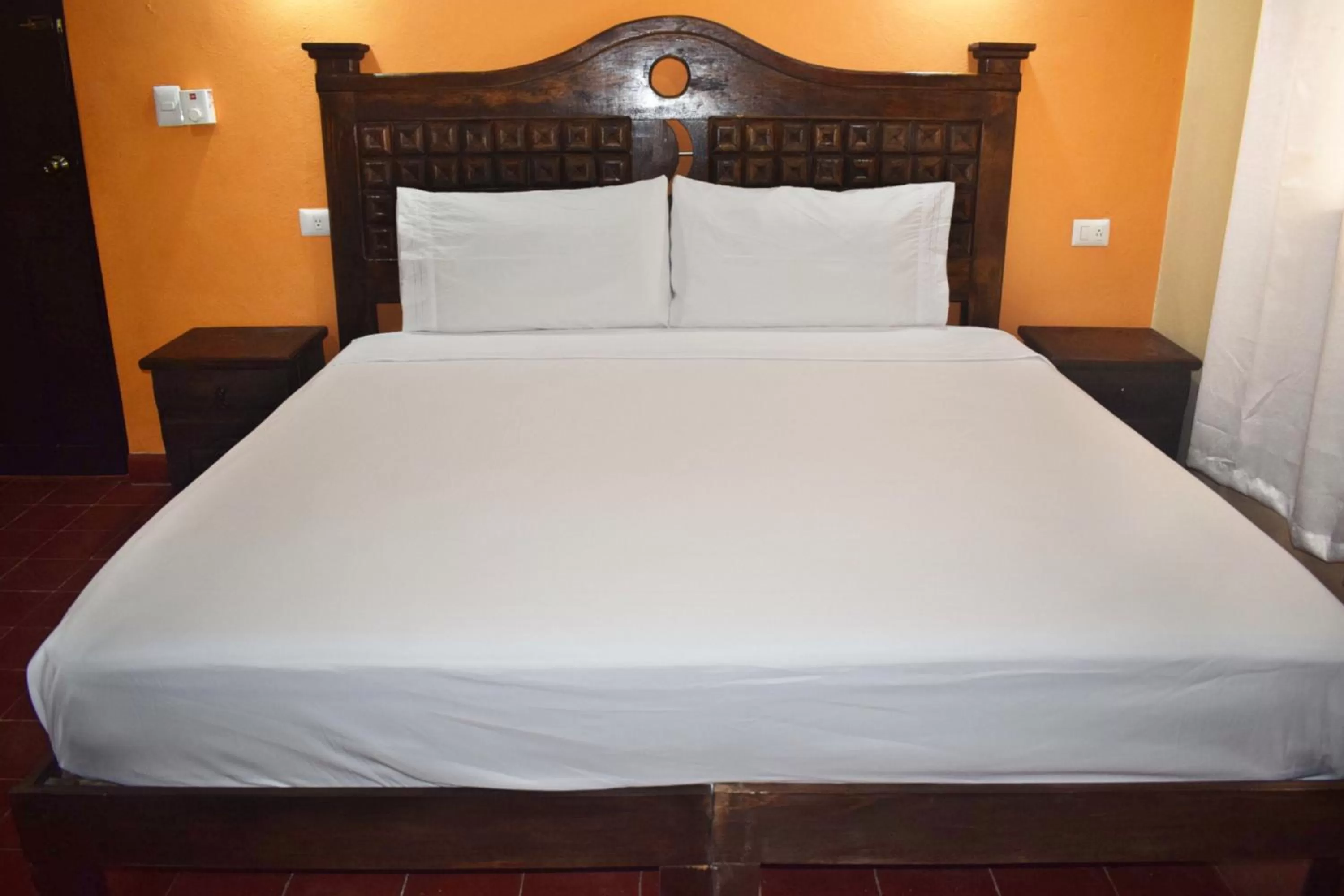 Bed in Hotel Casa Rico