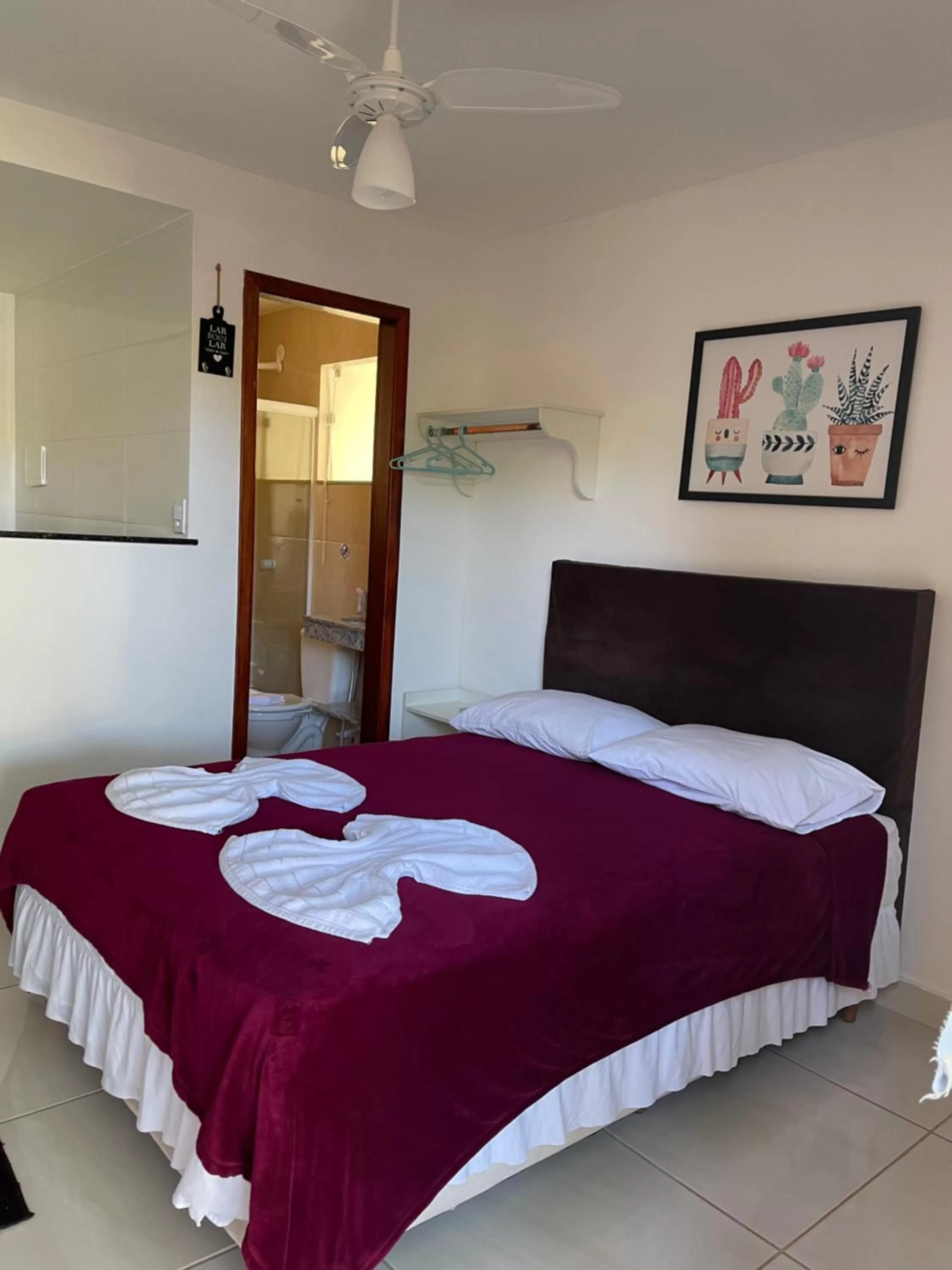 Bed in Pousada Casa Serra Alves