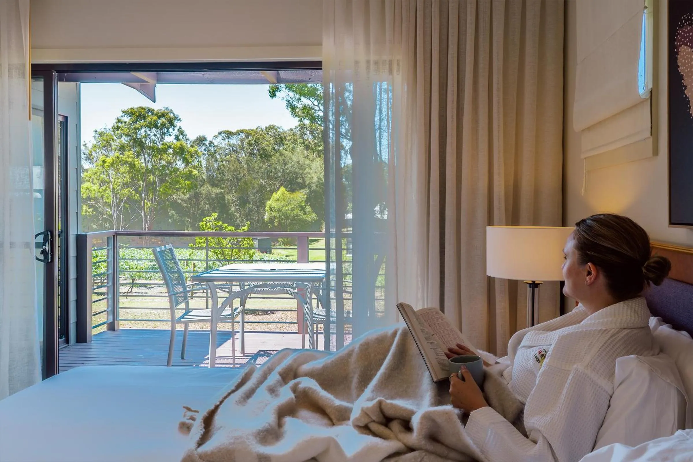 Bed in Hermitage Lodge
