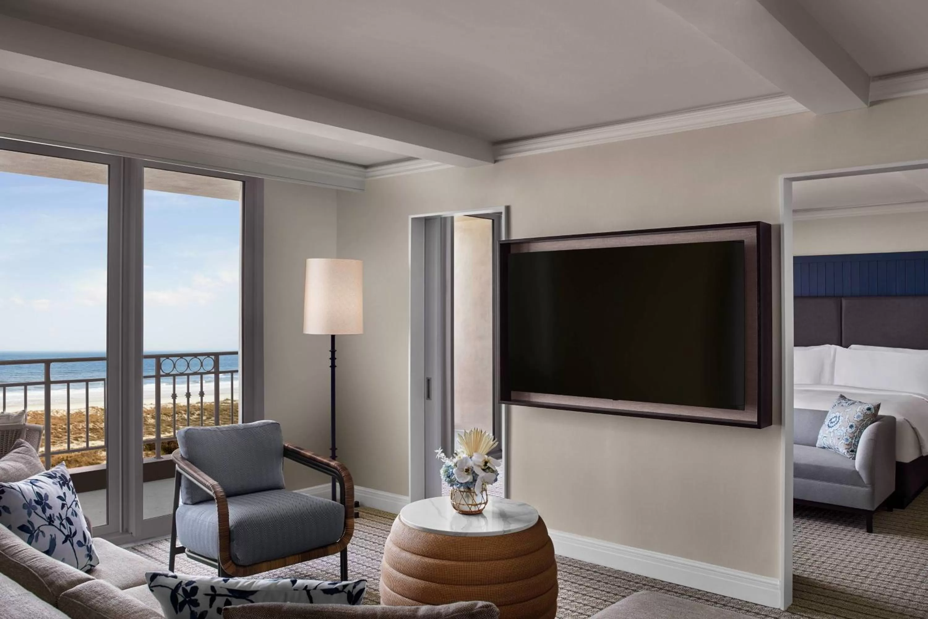 Living room, Bed in The Ritz-Carlton, Amelia Island