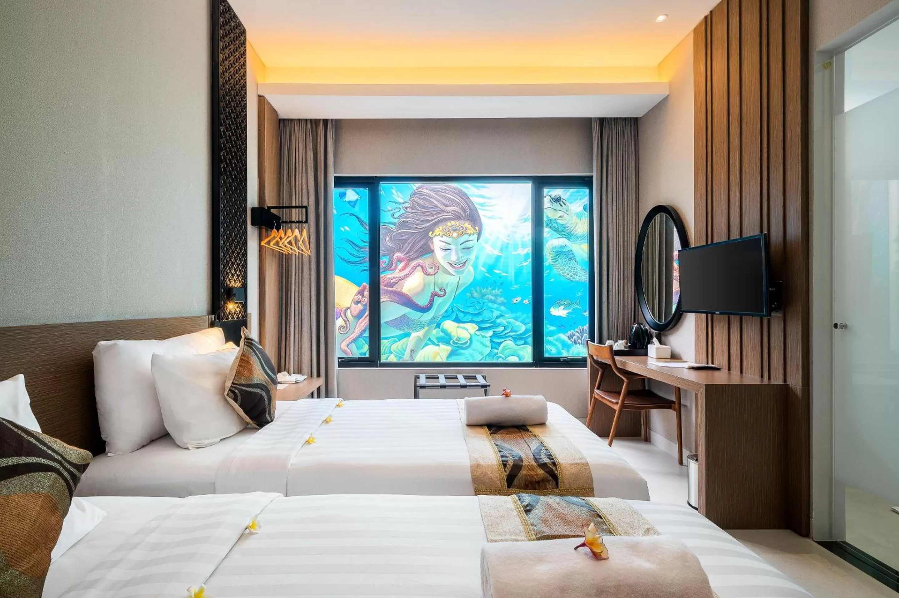 Bed in Padmasari Resort Lovina