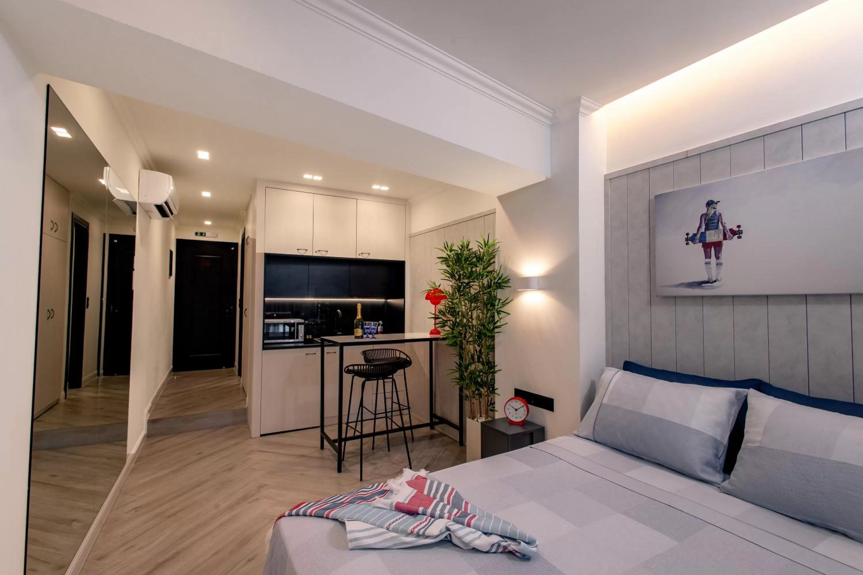Bedroom in Triple A @ Trendy Psiri - Art & Nightlife