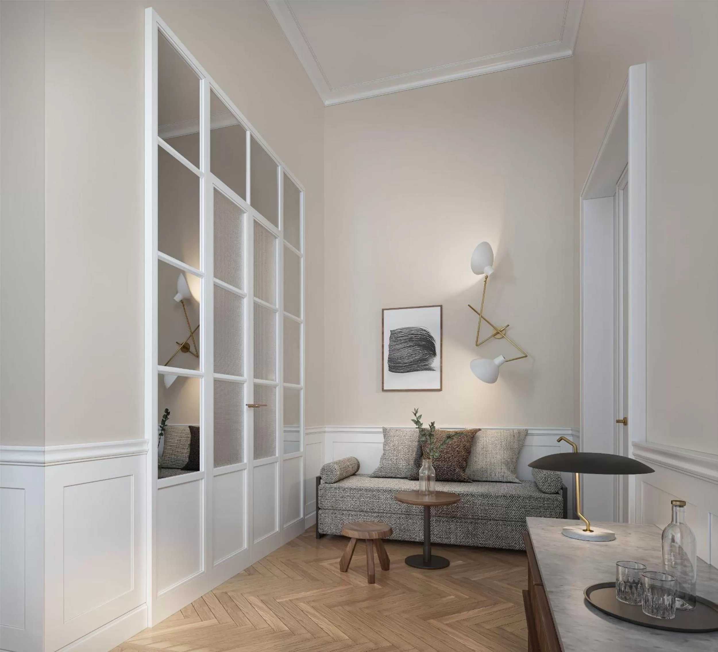 Seating area in Villa Copenhagen