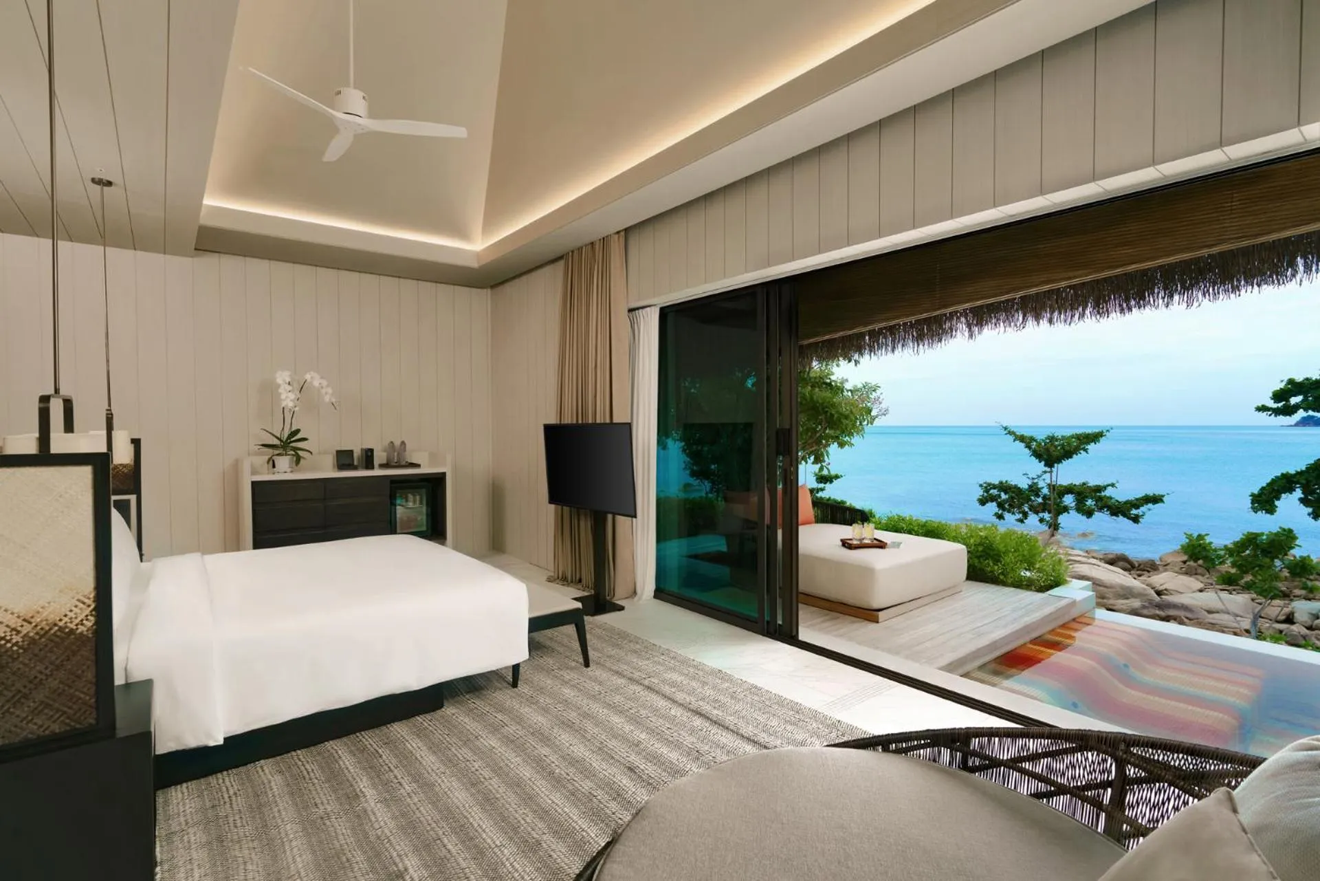 View (from property/room), Bed in Hyatt Regency Koh Samui