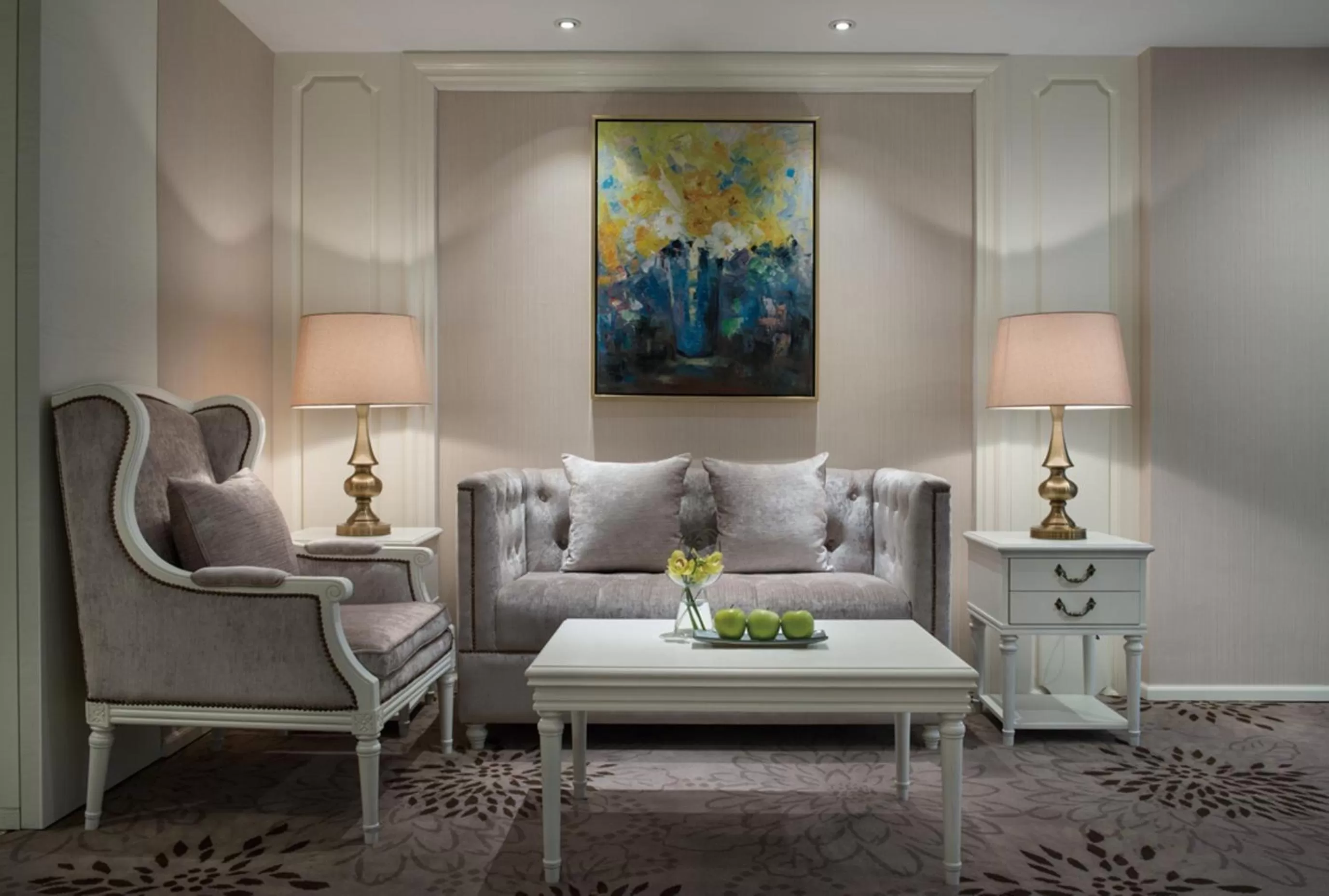 Living room in Guangdong Hotel (Zhuhai)