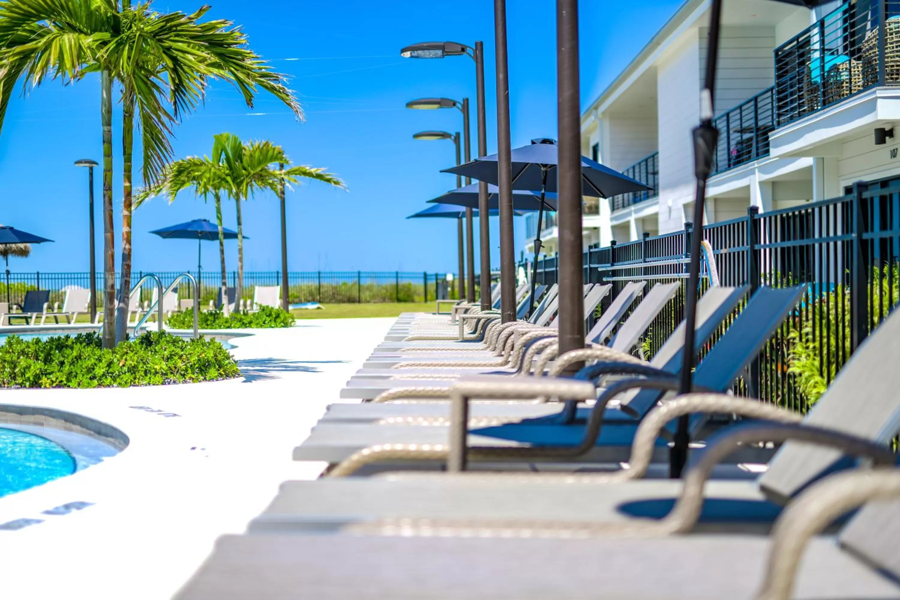 sunbed in Anna Maria Beach Resort
