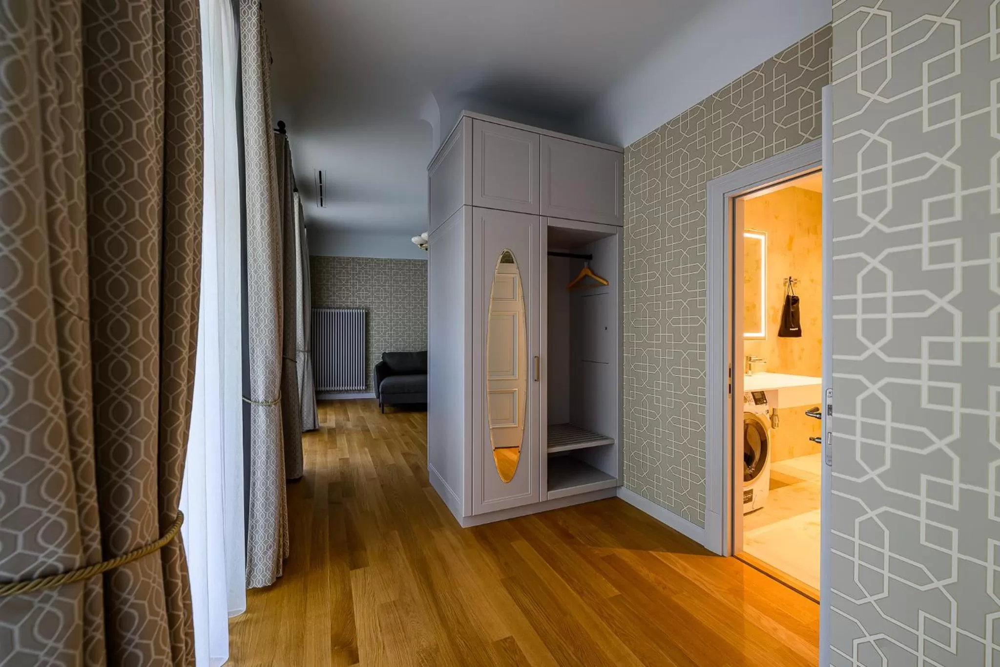 Bed in Roze Kūrmājas Residence