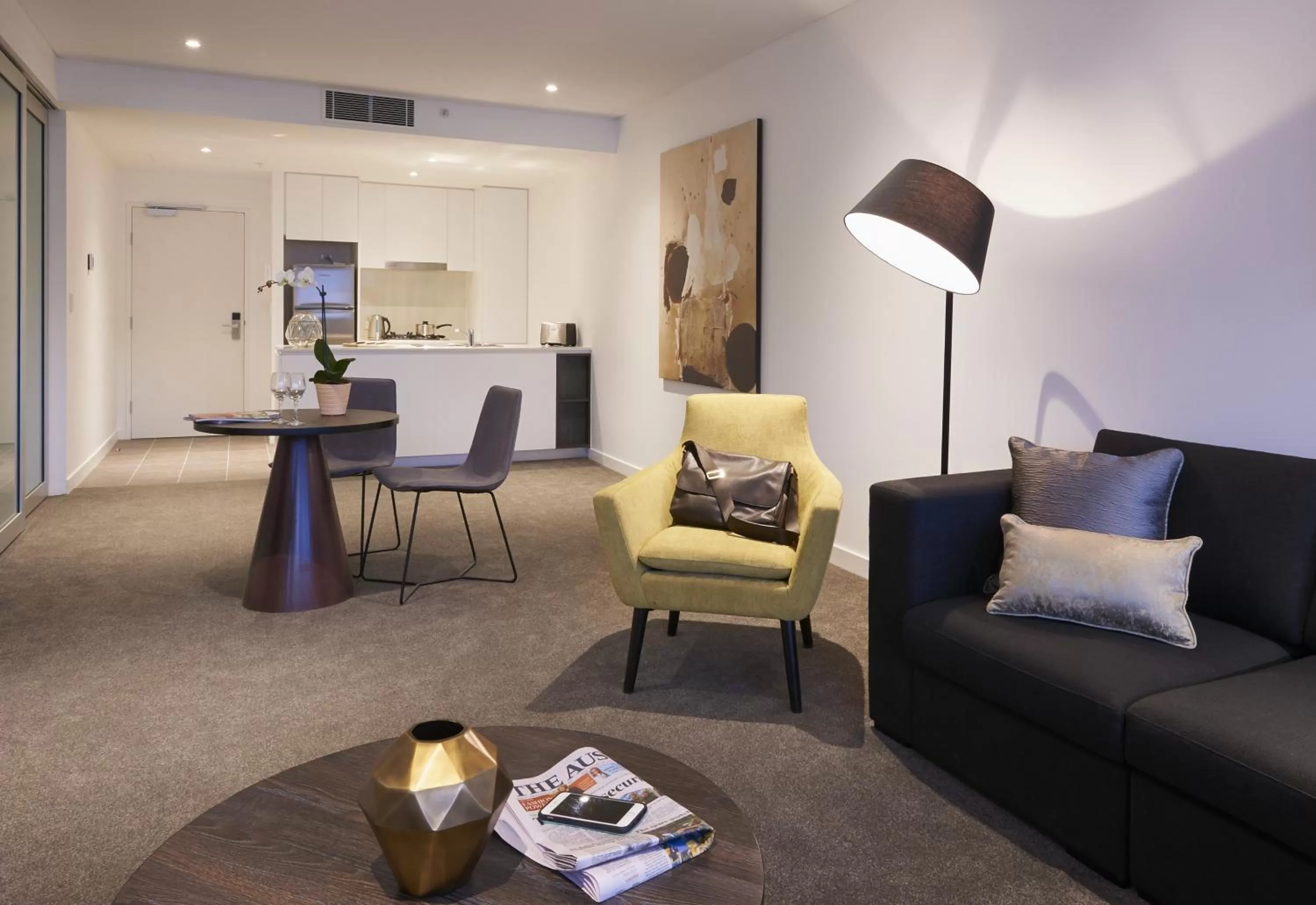 Kitchen or kitchenette in Silkari Suites at Chatswood