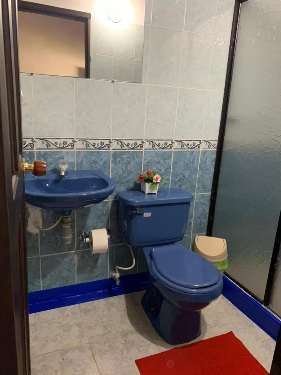 Bathroom in Hotel Campestre la Loma curiti