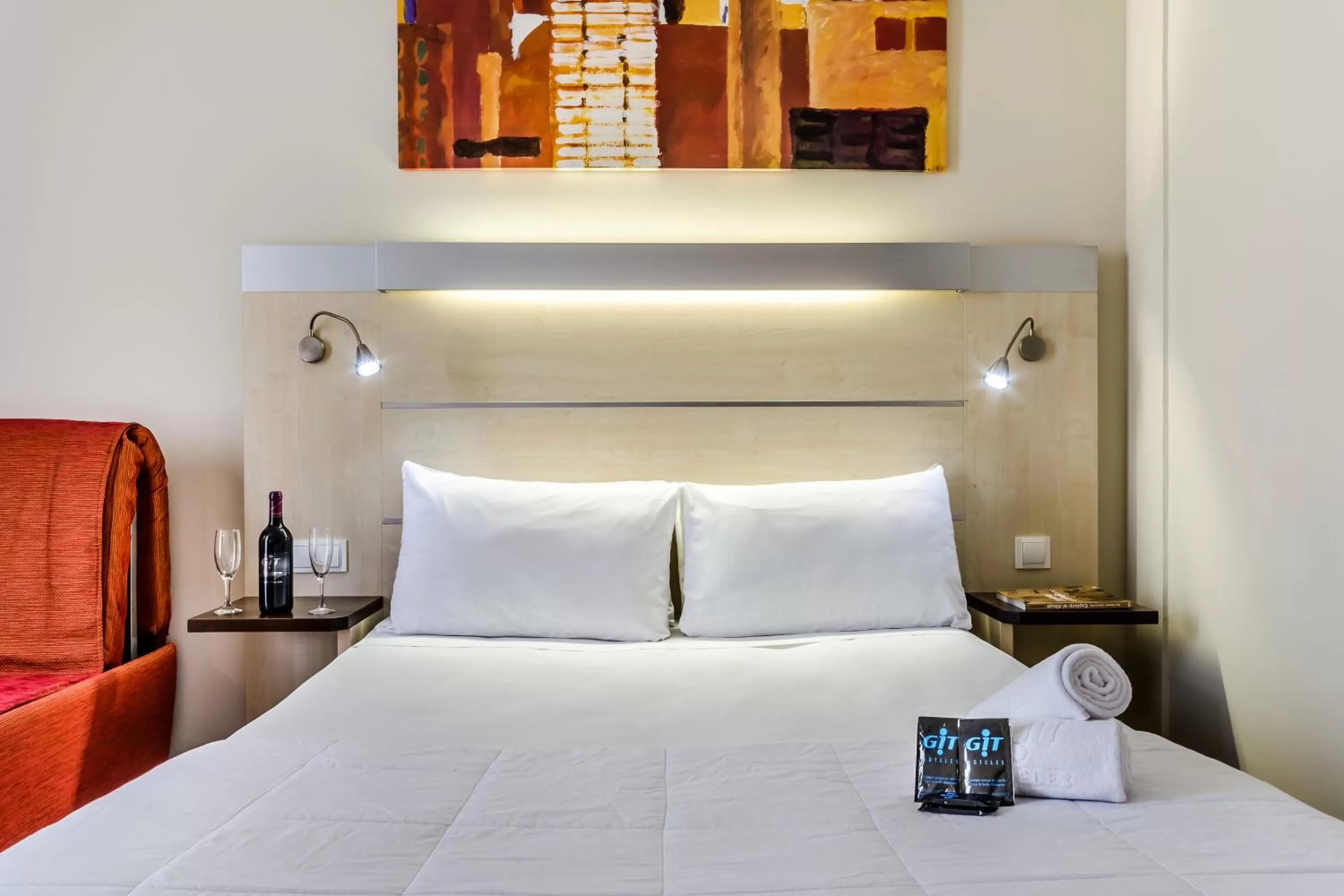 Bed in Hotel YIT Ciudad De Zaragoza