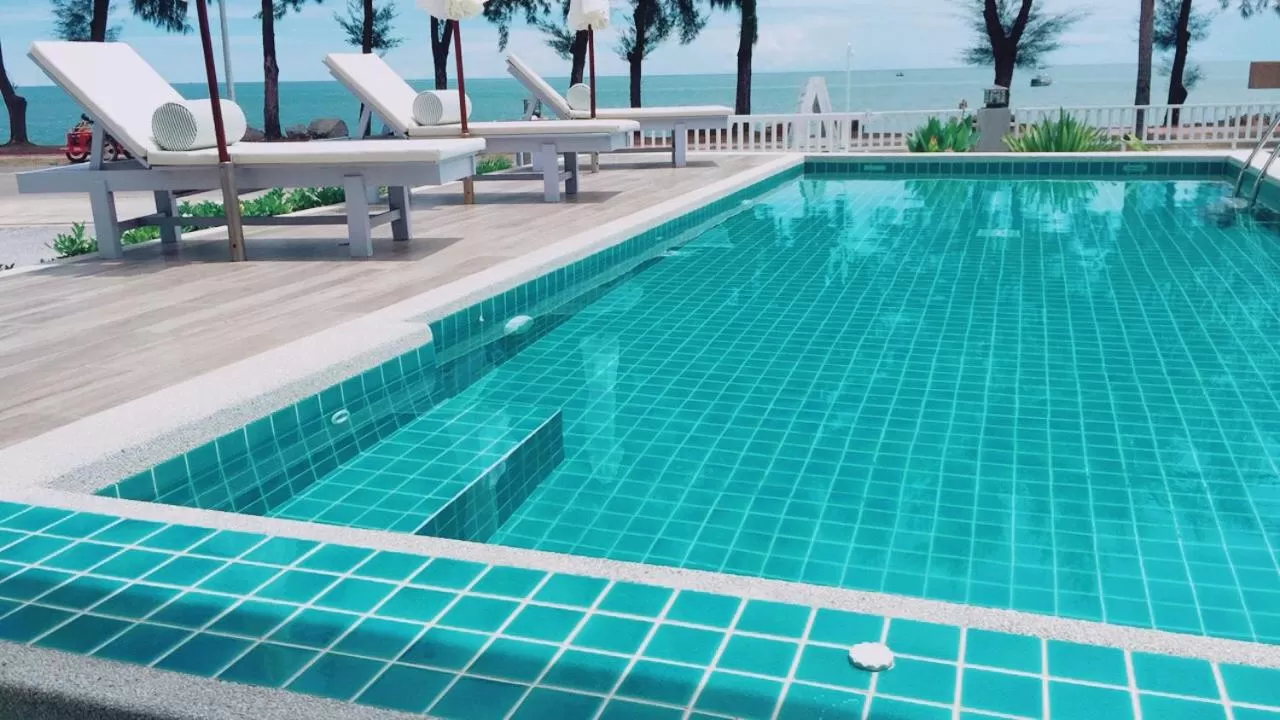 Swimming Pool in BC Summer Beach