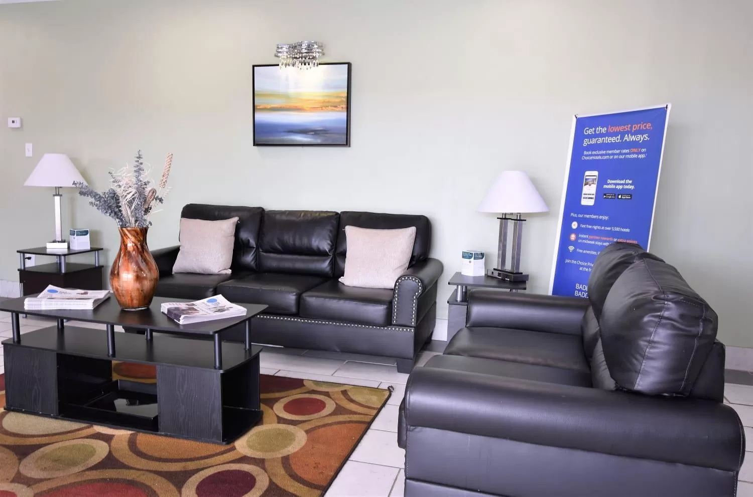 Seating area in Rodeway Inn Harbison Area