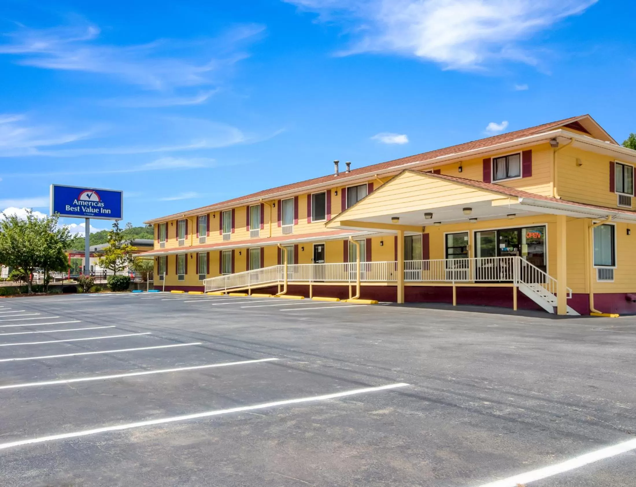 Property building in Americas Best Value Inn - Clayton