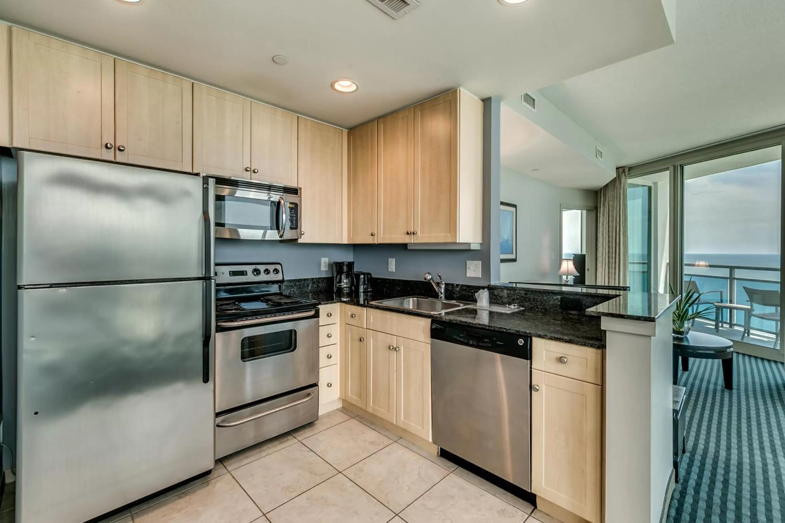 Kitchen or kitchenette in Oceans One Resort