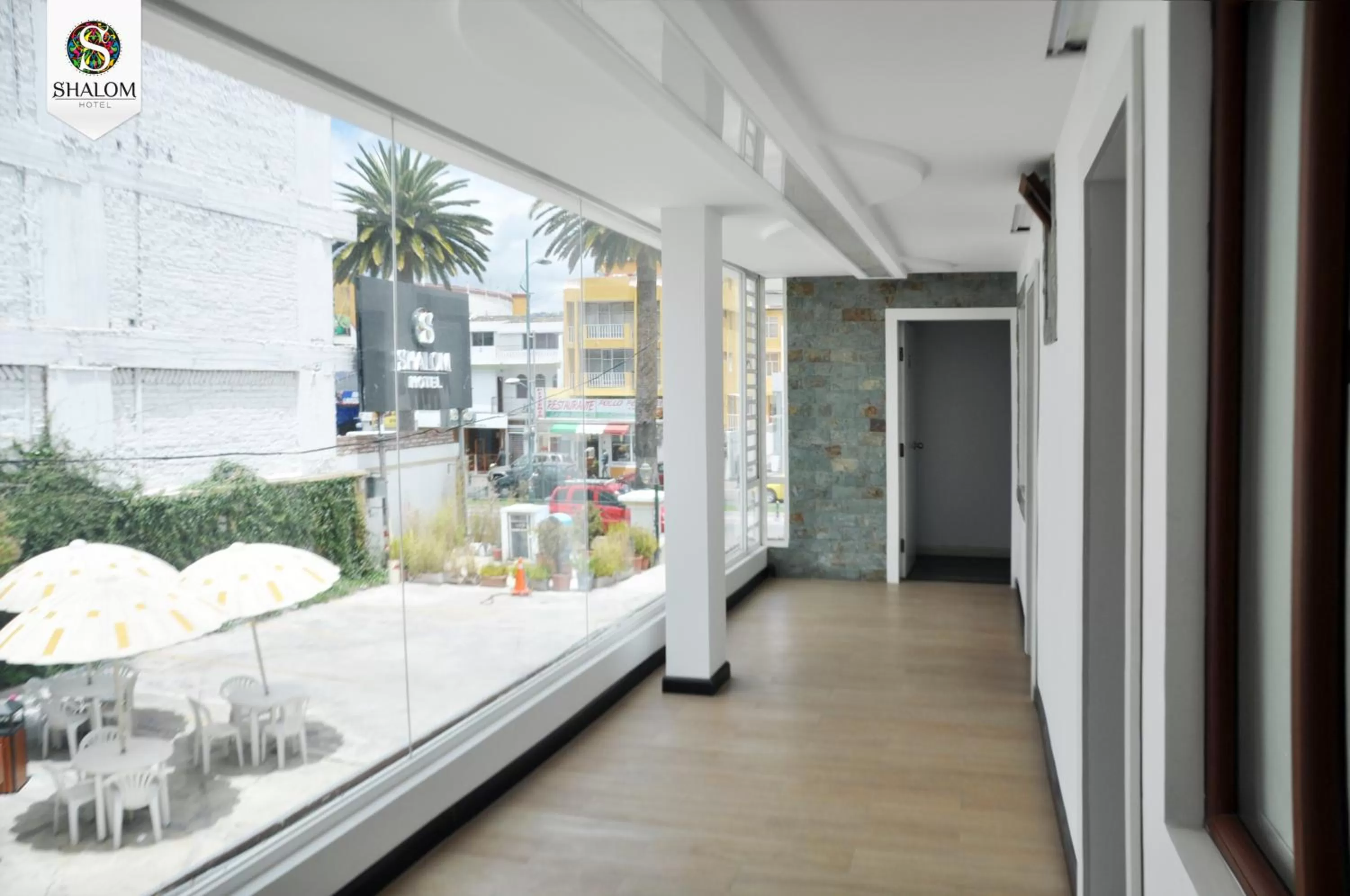 Garden view in Hotel Shalom