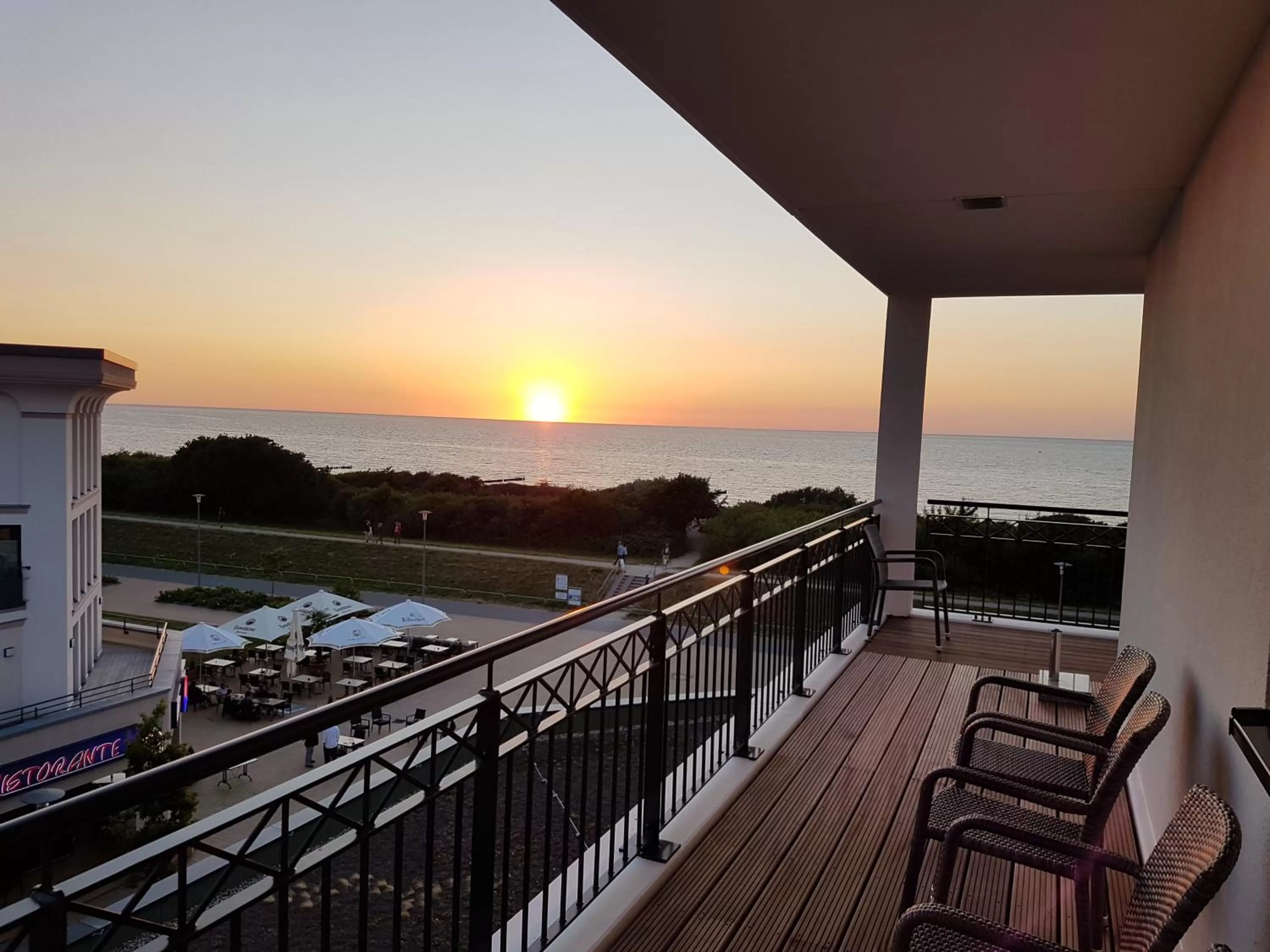 Balcony/Terrace in Aparthotel Waterkant Suites - Fewos am Meer mit SPA