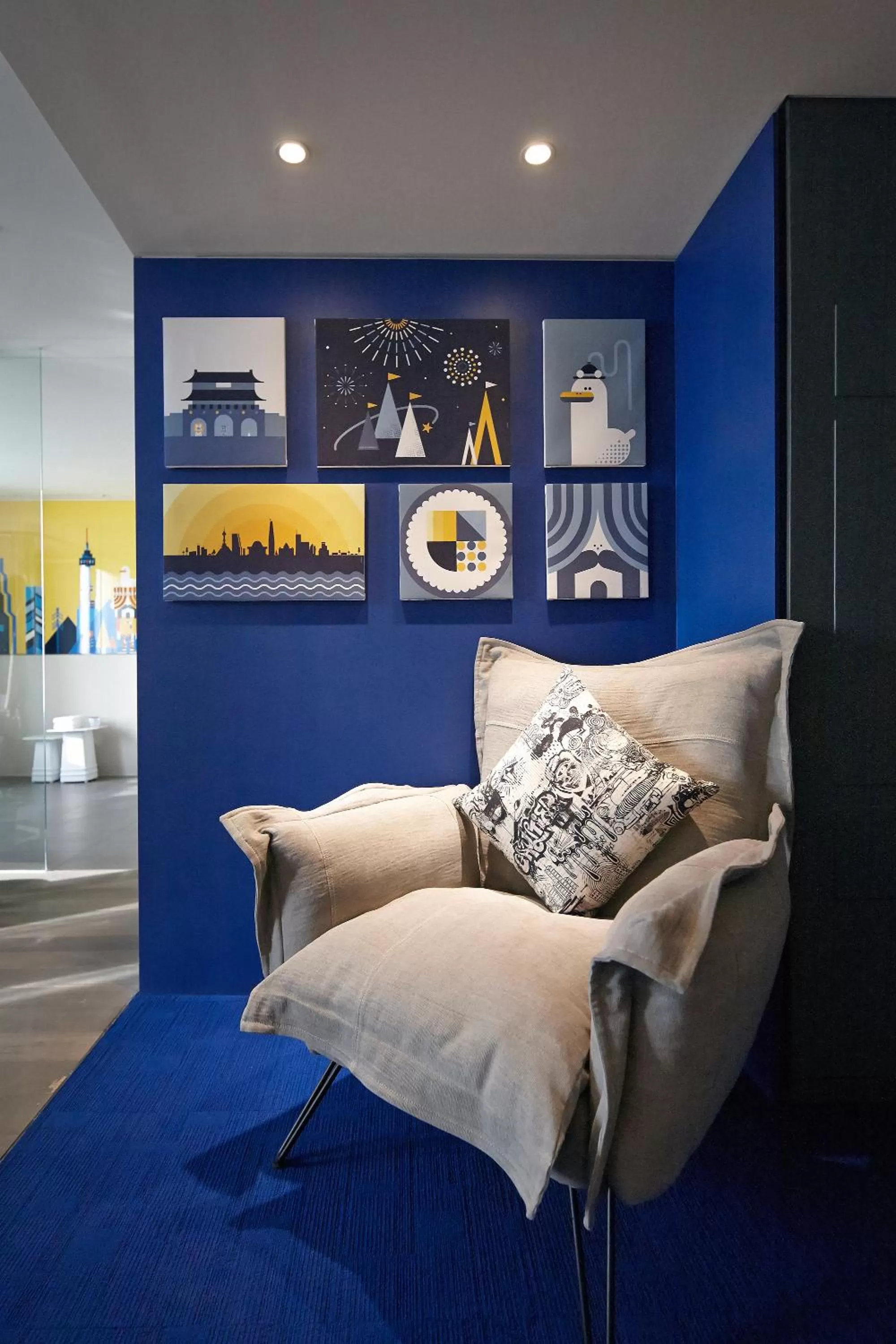 Decorative detail in L7 MYEONGDONG by LOTTE HOTELS