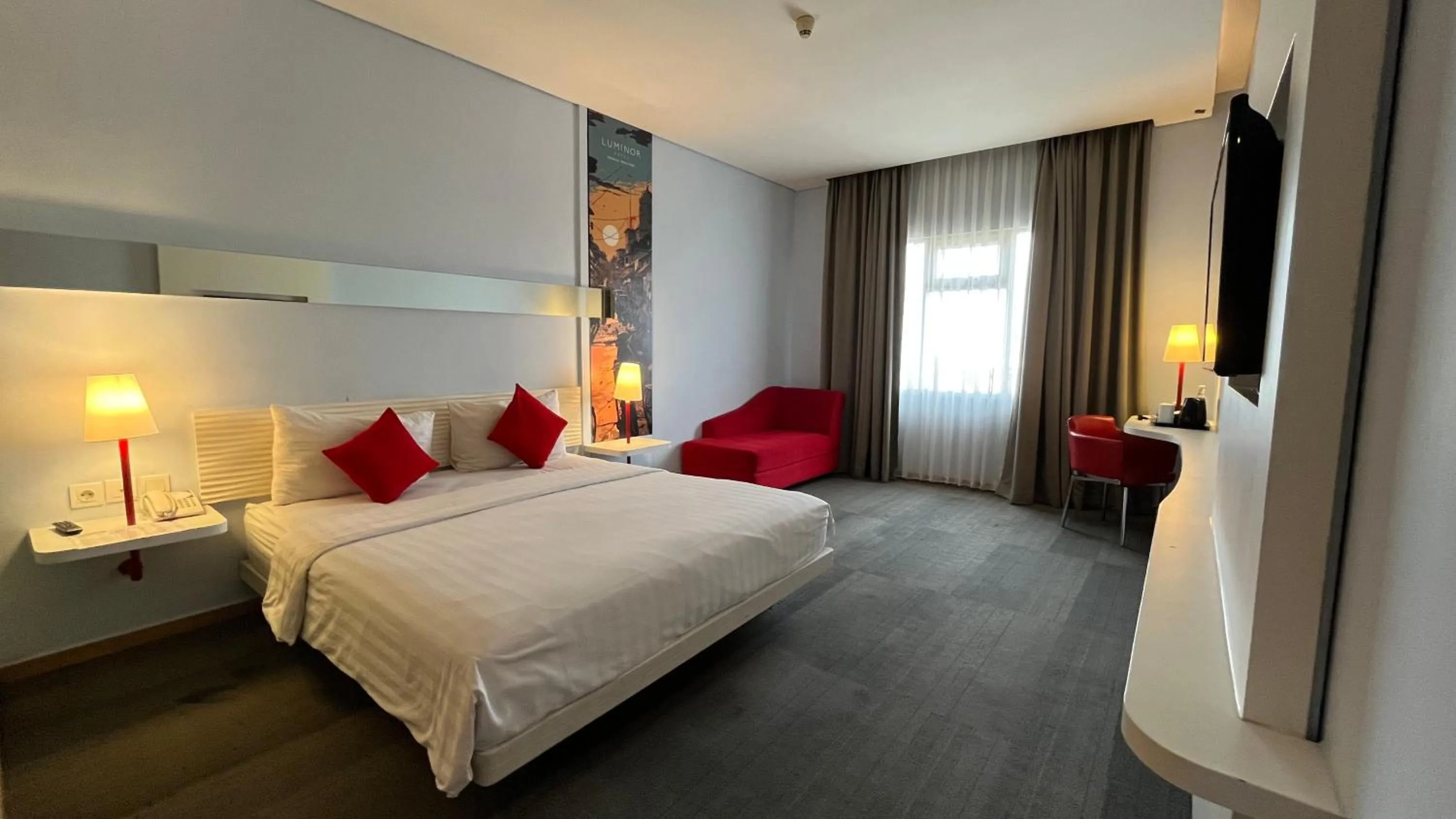 Bed in Luminor Hotel Metro Indah Bandung - Free Breakfast - Free Exclusive Gym - Free Aesthetic Afternoon Tea or Coffee