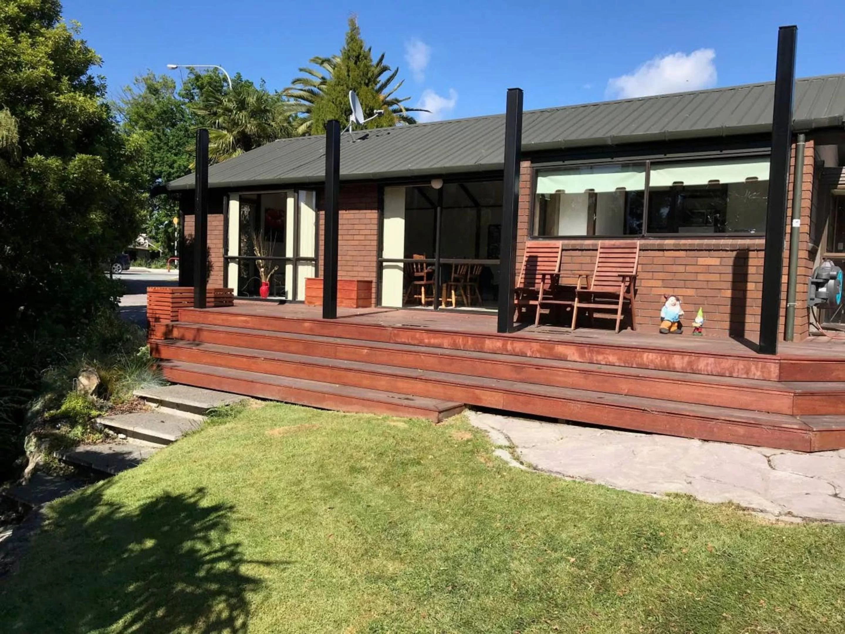 Patio in Middle Park Motel